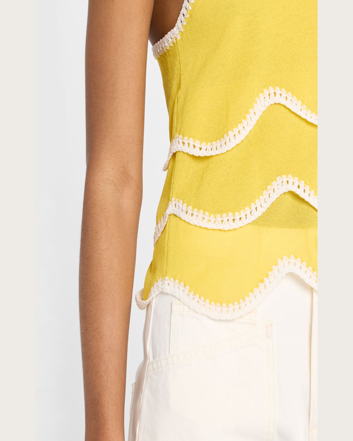 RAMY BROOK ARIEL EMBROIDERED SLEEVELESS TOP 