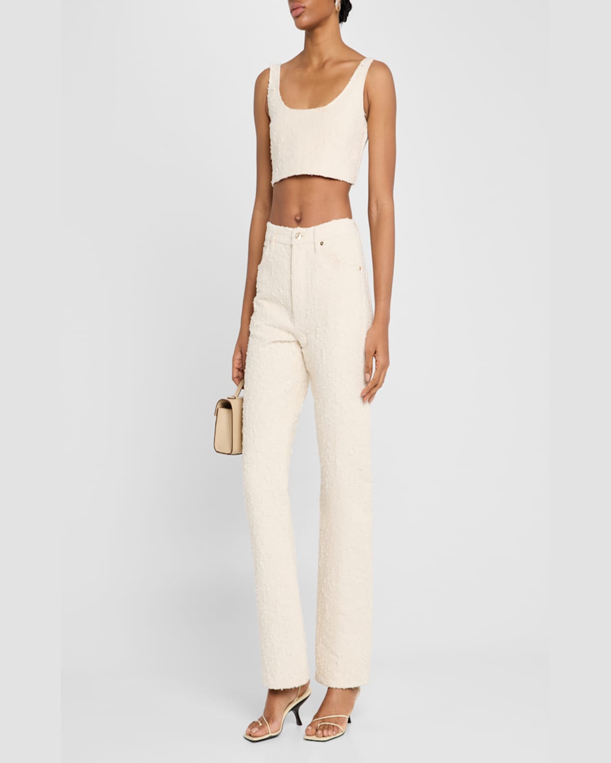 Frame The Jacquard Crop Top In Woman