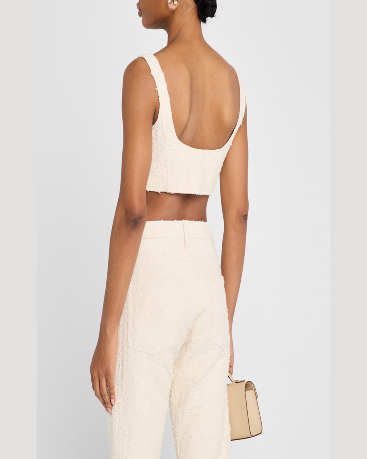 Frame The Jacquard Crop Top In Woman
