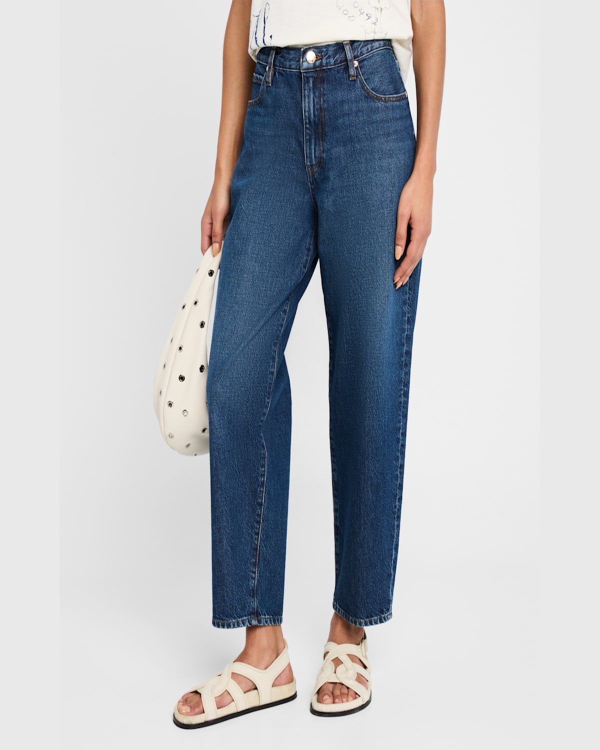 Frame The Candle High Waist Barrel Jeans In Hampshire