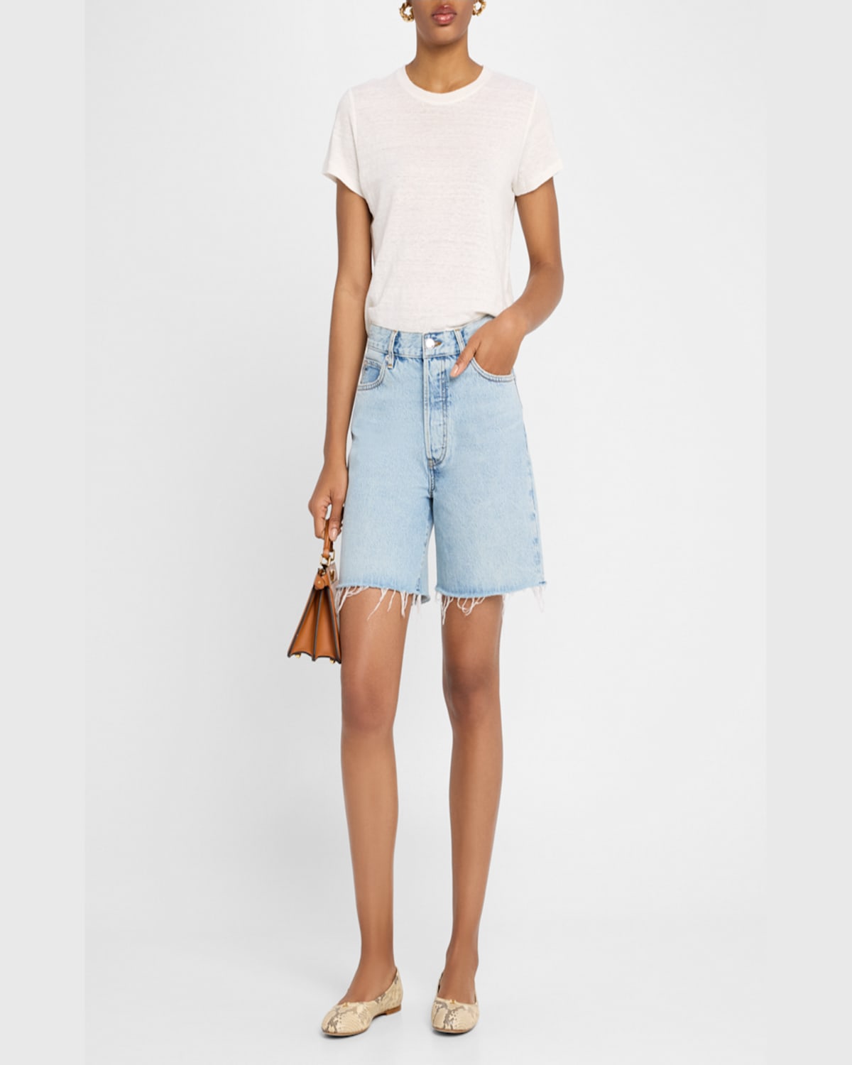 Shop Frame The Timeless Shorts In Tricky