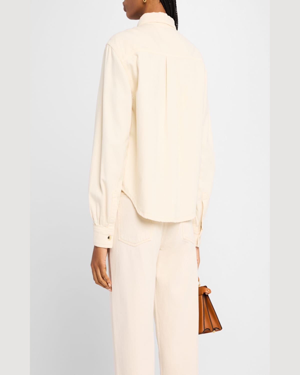 Frame Butter-coloured Denim Shirt In Butter