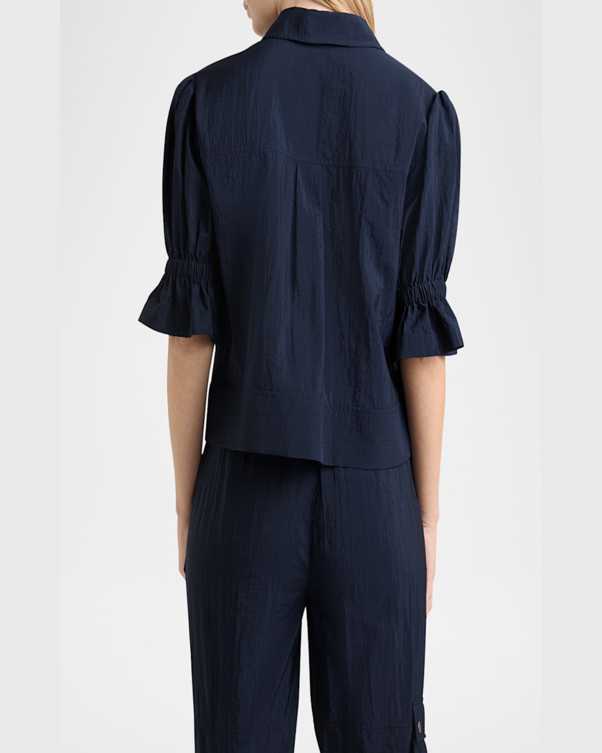 Cinq À Sept Cinq A Sept Boucle Holly Short Sleeve Jacket In Navy