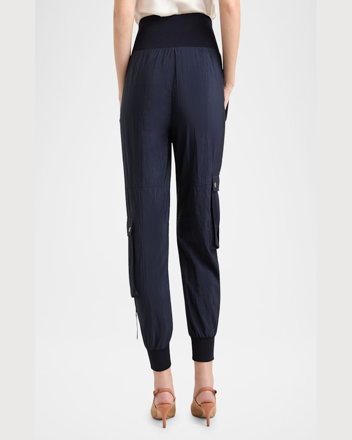 Cinq À Sept Harmony Parachute Pants In Navy