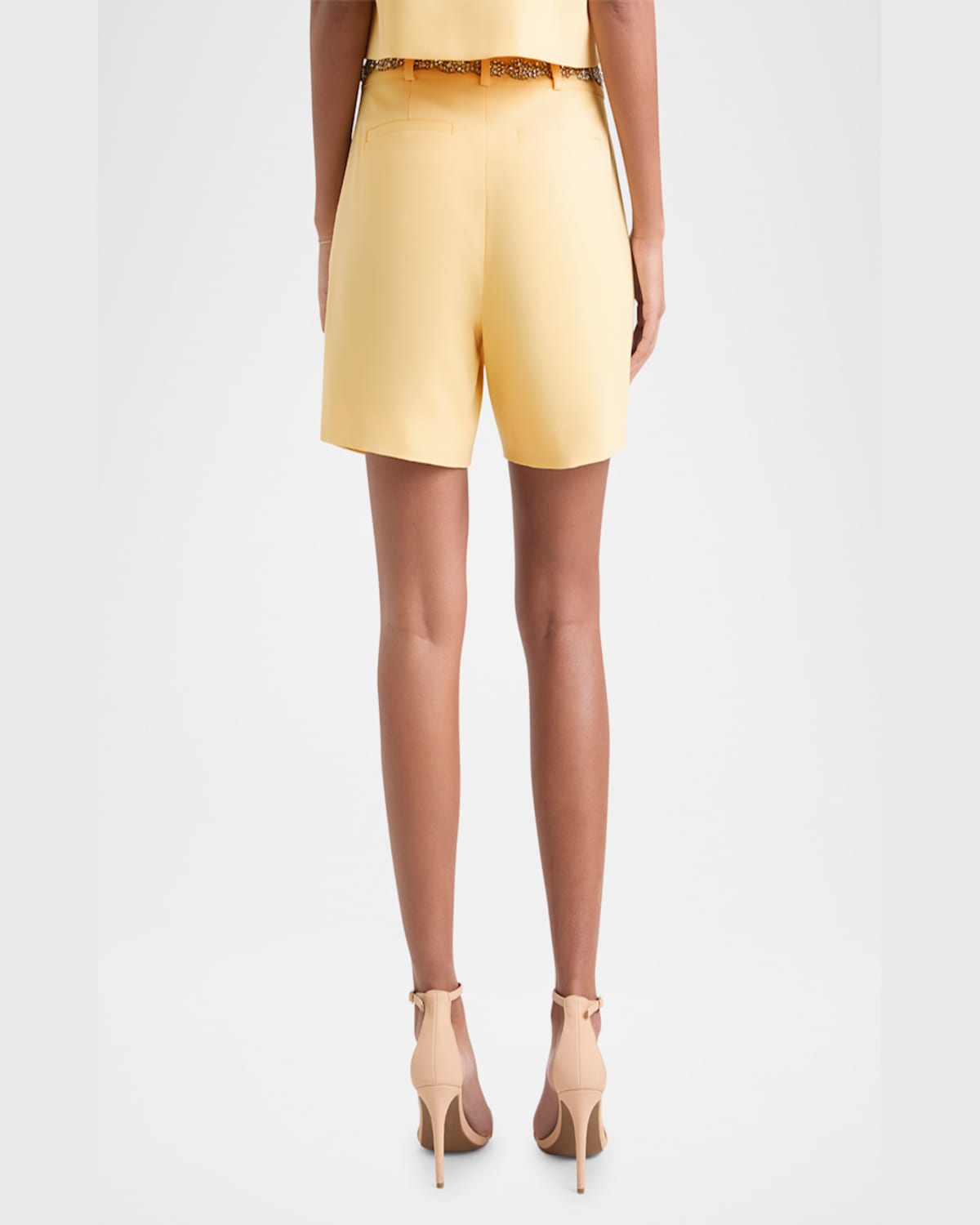 Cinq À Sept Cinq A Sept Samina Embellished Shorts In Butter