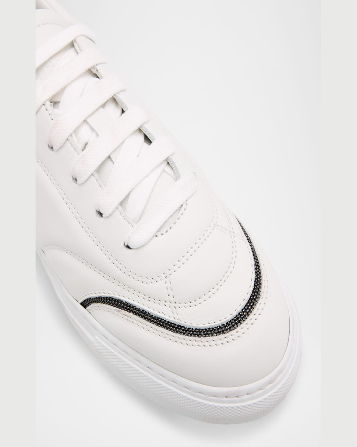 Brunello Cucinelli Leather Monili Low-top Sneakers