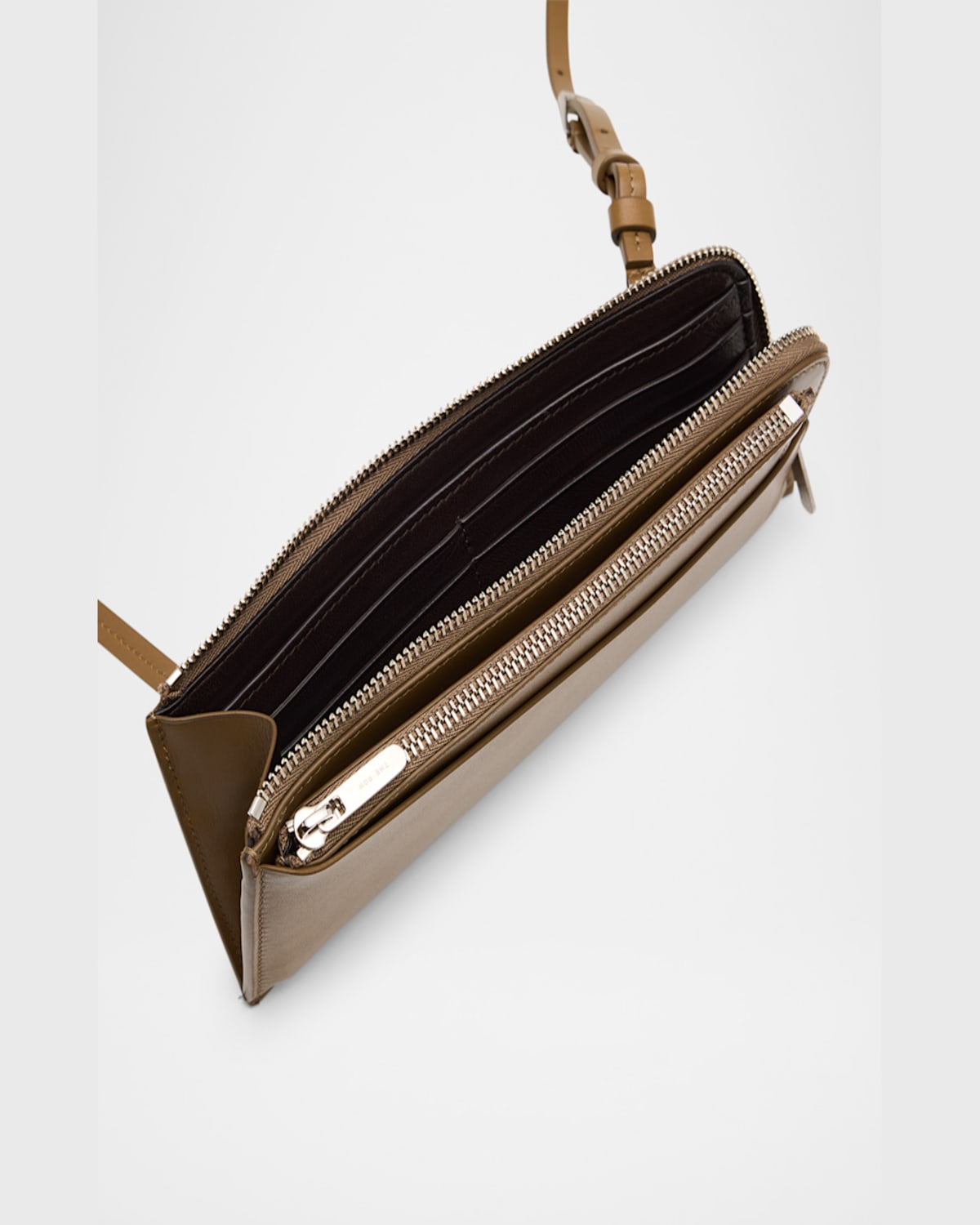 The Row Long Wallet In Smooth Box Calf Leather In Icss Incense Ans