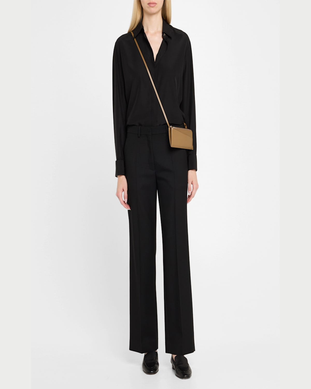 The Row Long Wallet In Smooth Box Calf Leather In Icss Incense Ans