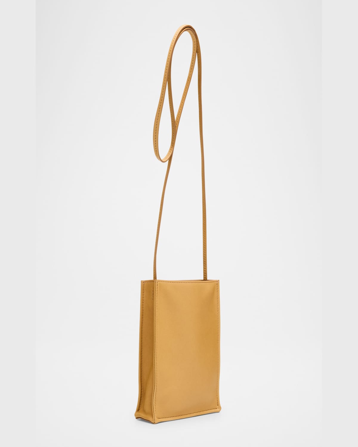 The Row To Go Small Crossbody Bag In Napa Leather In Bans Beige Ans