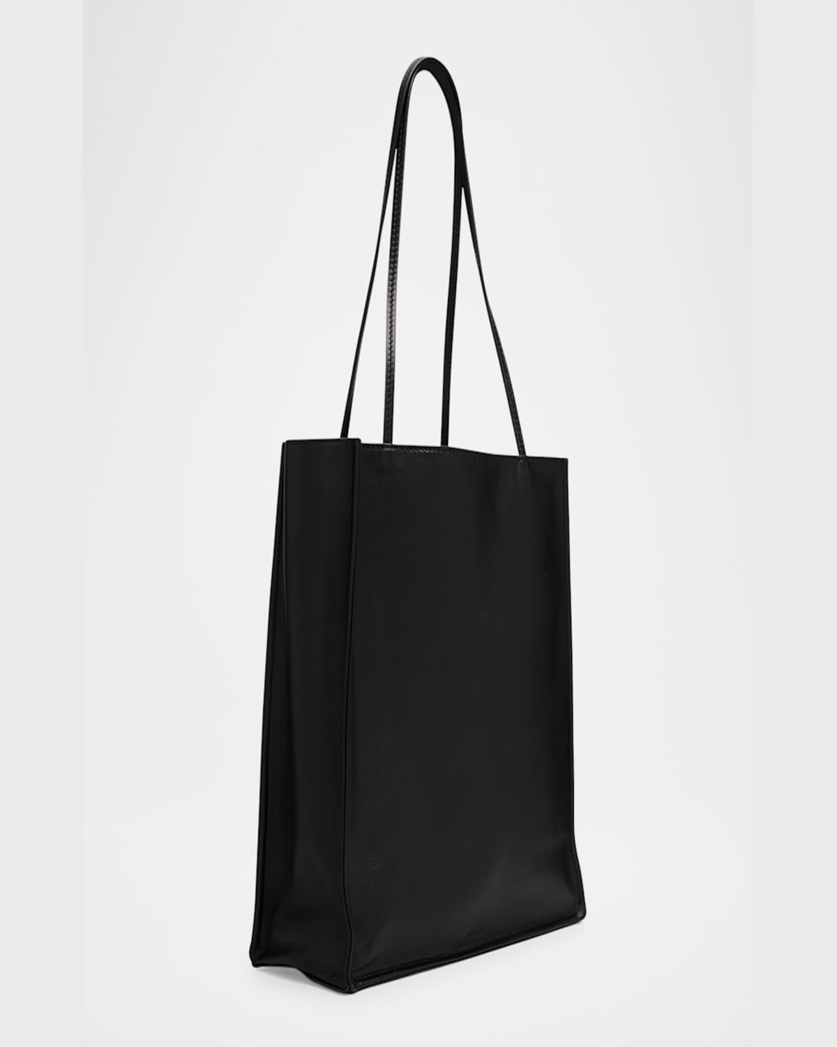 The Row To Go Large Tote Bag In Napa Leather In Bas Black Ans