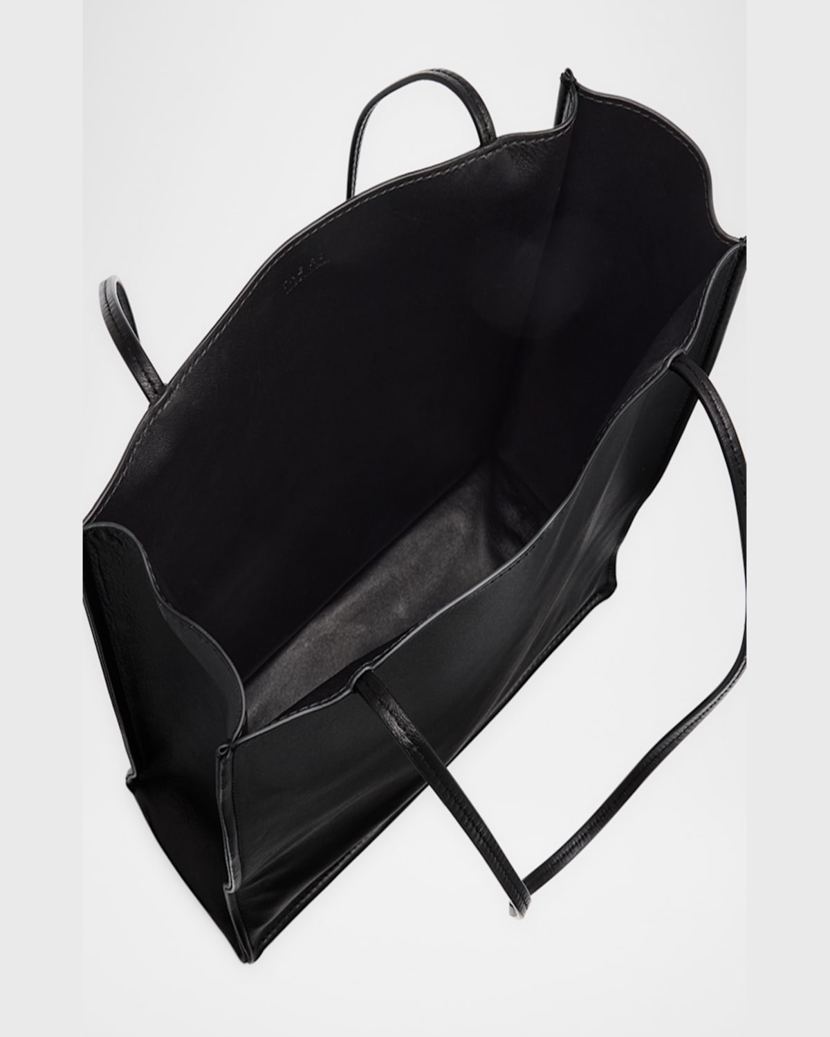 The Row To Go Large Tote Bag In Napa Leather In Bas Black Ans