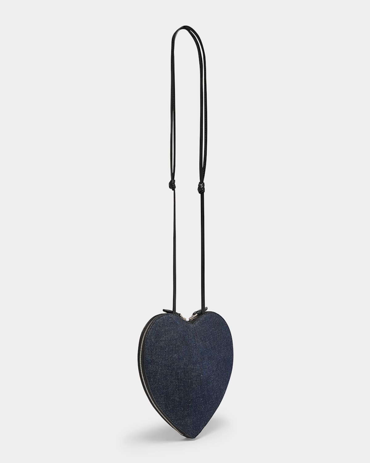 ALAÏA LE COEUR CROSSBODY BAG IN DENIM 