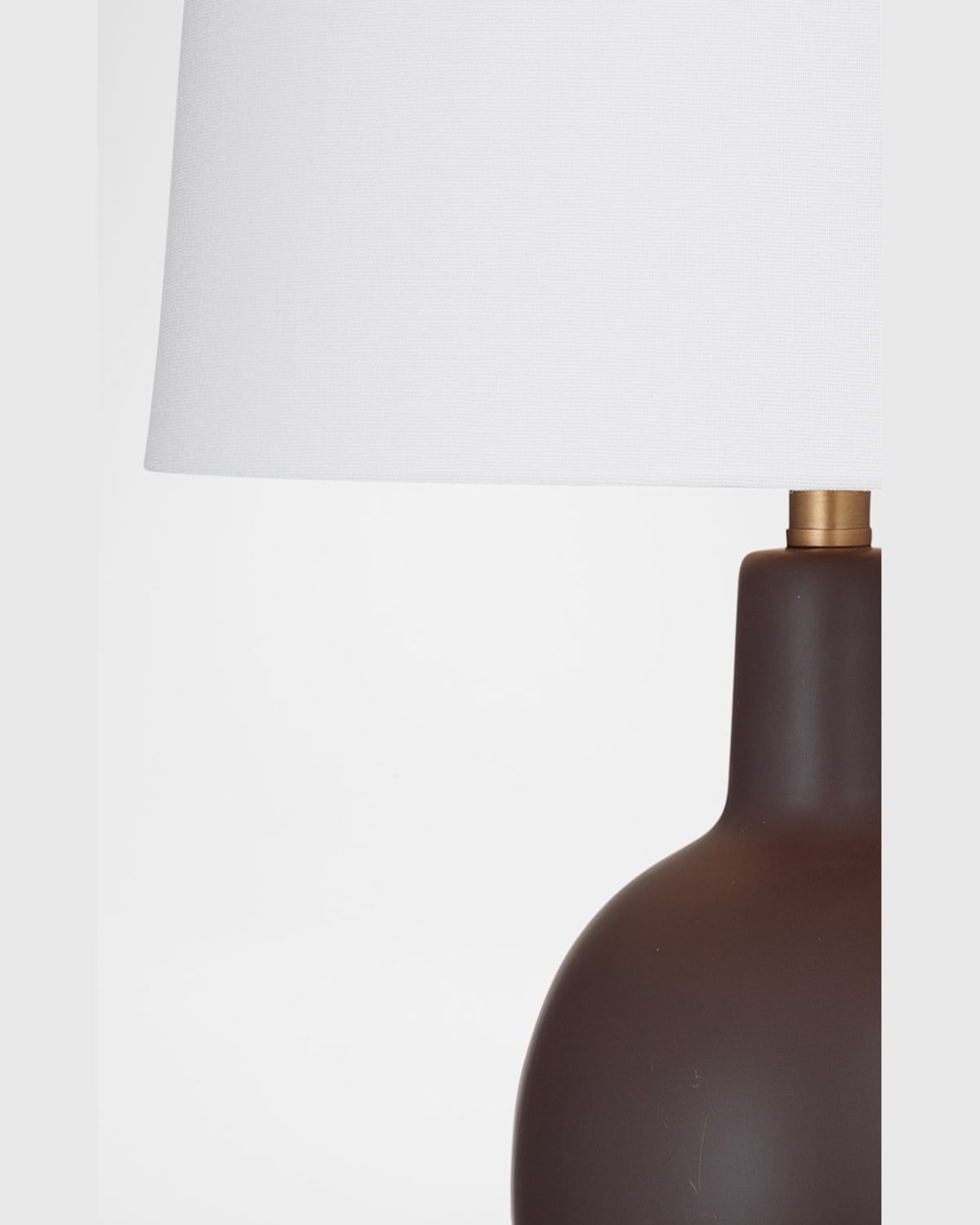 Katherine Noble By Bmc Groton 29" Ceramic Table Lamp In Chocolate