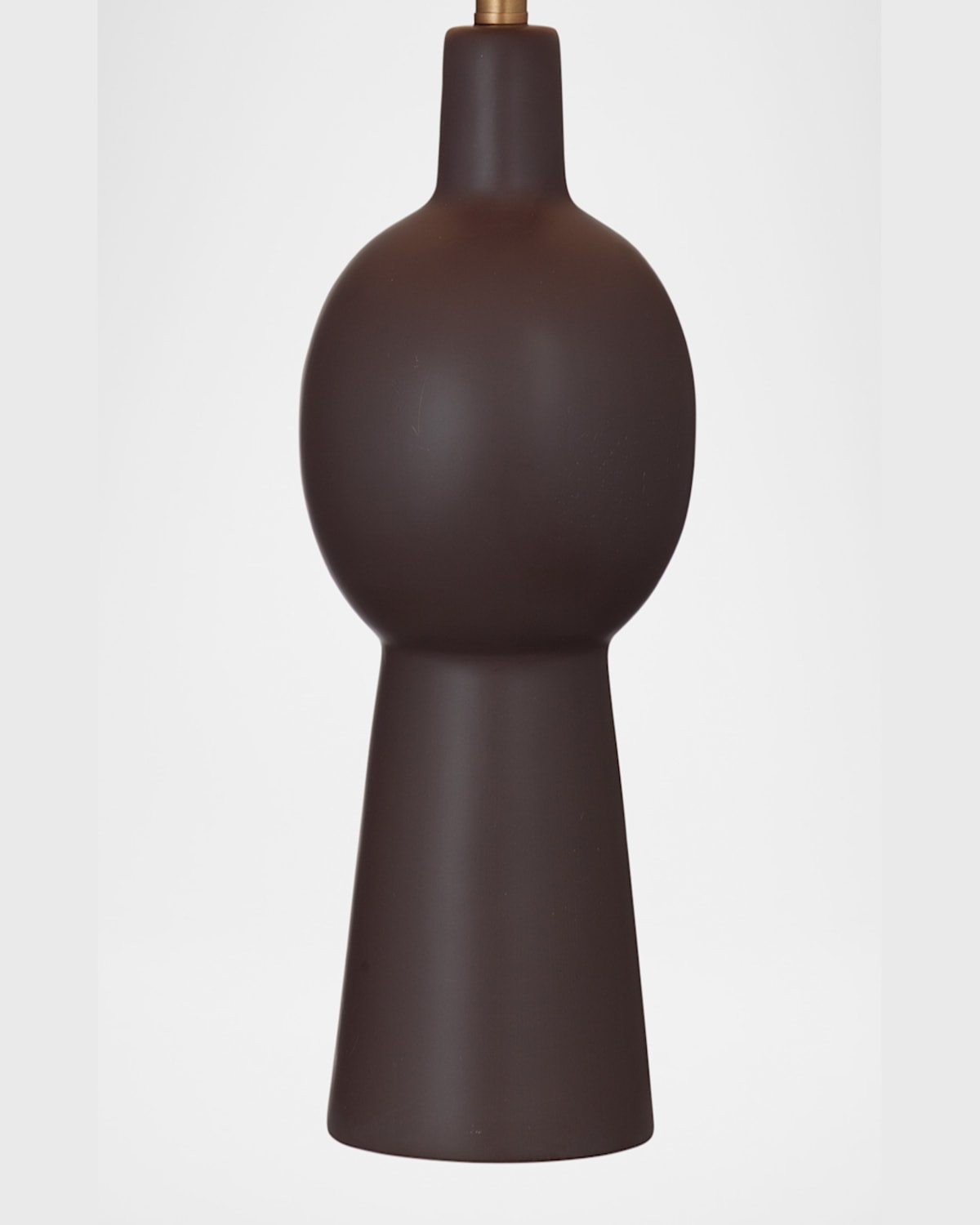 Katherine Noble By Bmc Groton 29" Ceramic Table Lamp In Chocolate