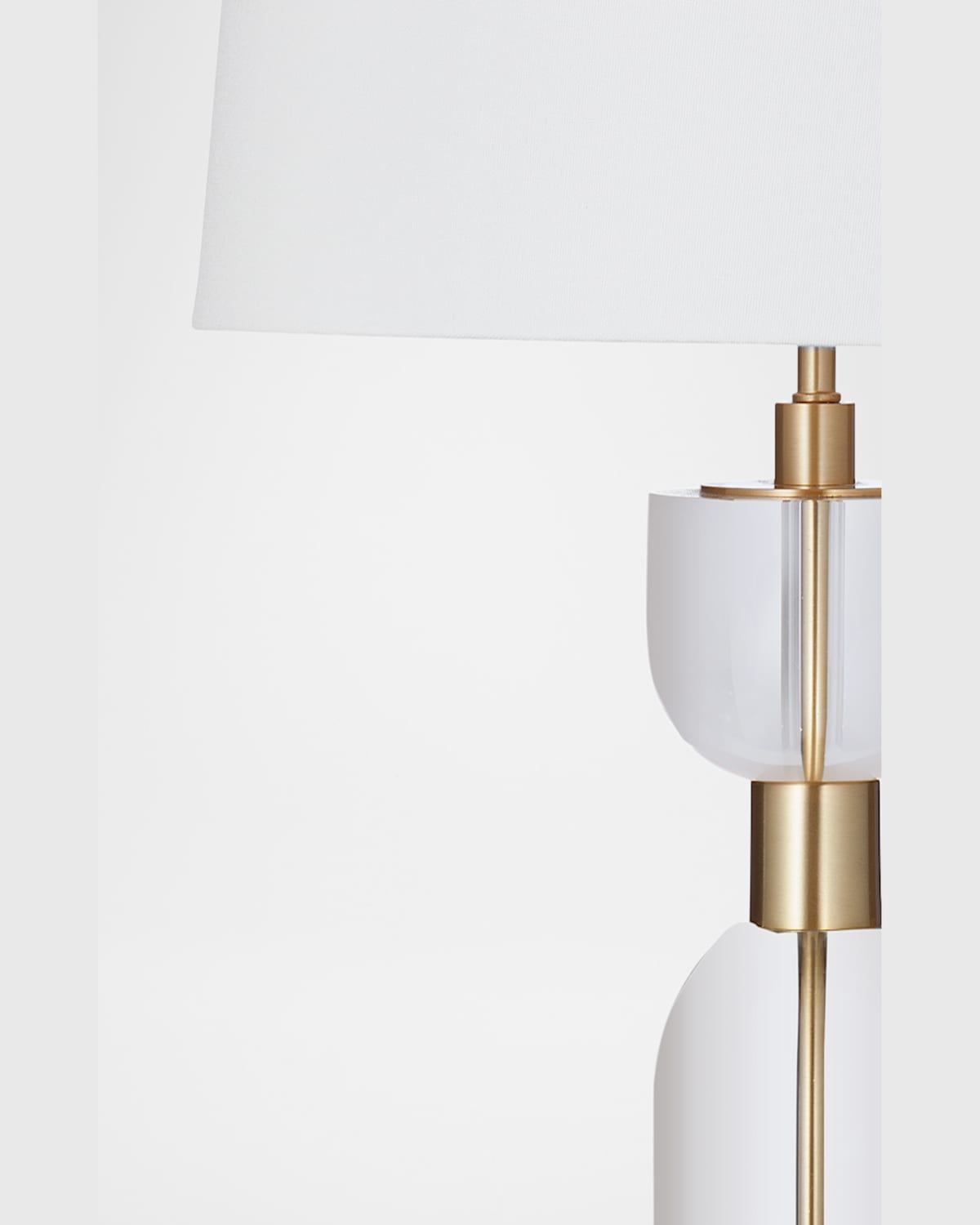 Katherine Noble By Bmc Bollin 27" Crystal Table Lamp In Crystal/brass