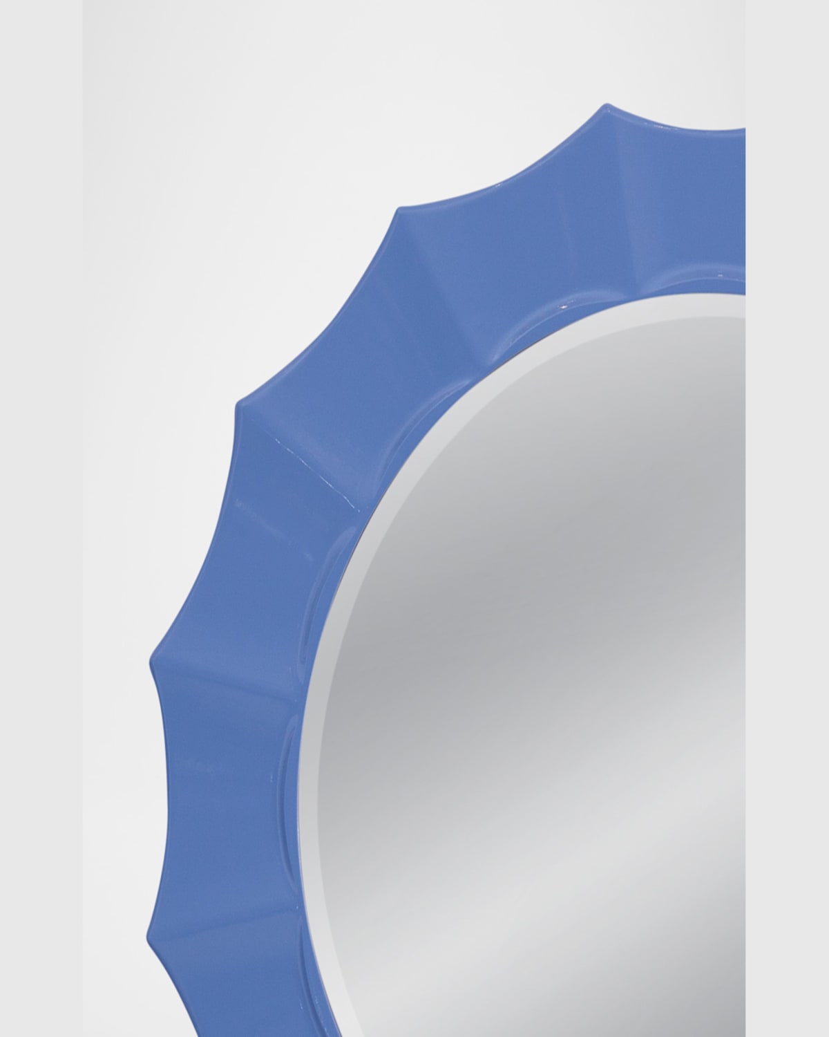 Katherine Noble By Bmc Blue Altair 36" Wall Mirror In Light Blue