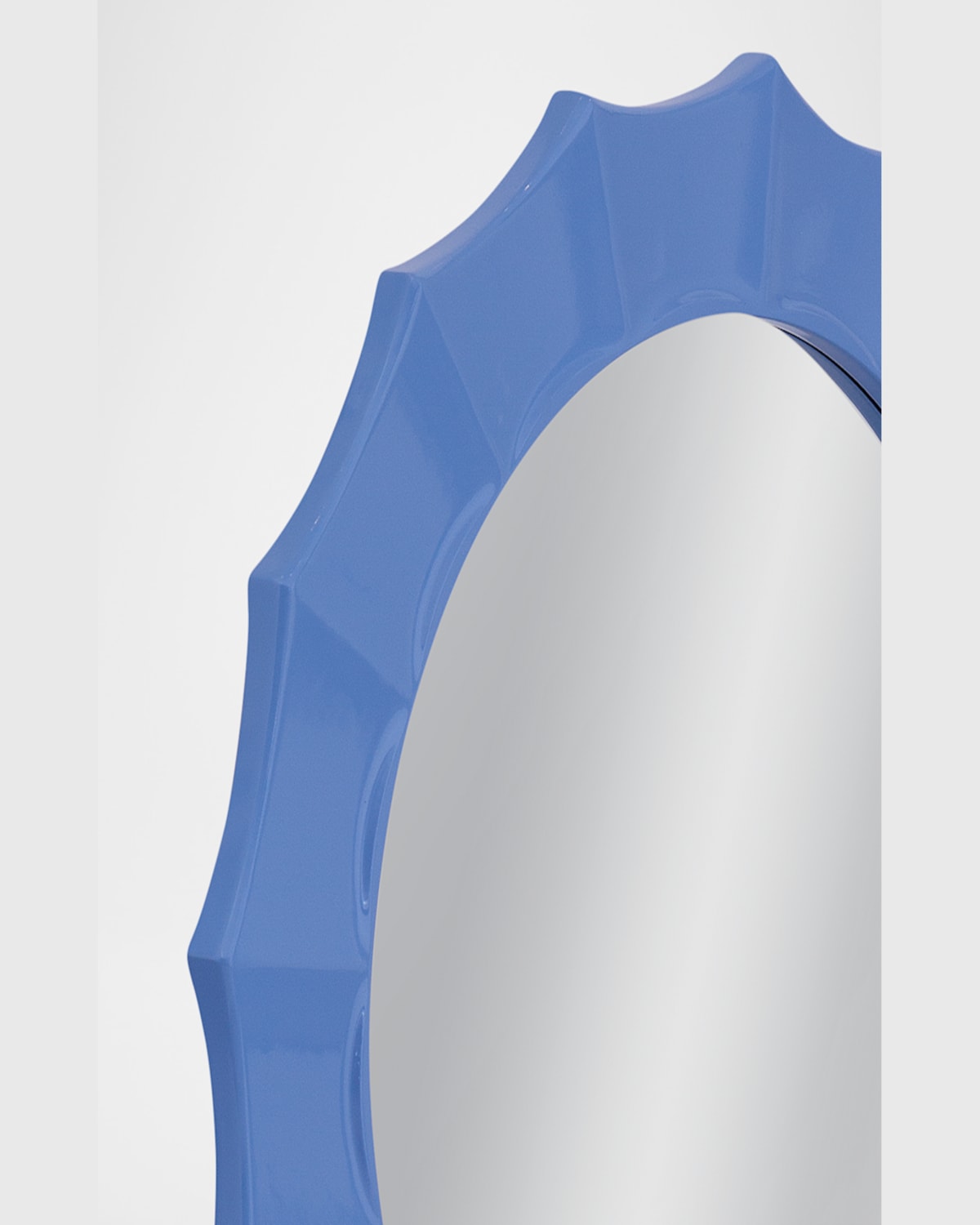 Katherine Noble By Bmc Blue Altair 36" Wall Mirror In Light Blue