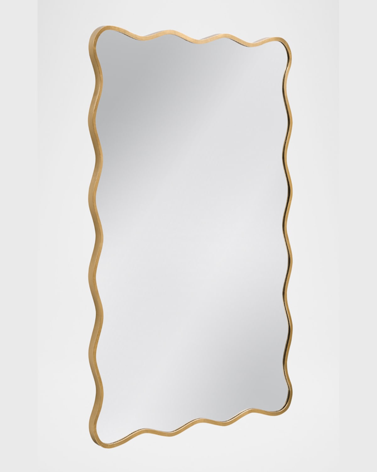 Katherine Noble By Bmc Hadar 50" Waved Wall Mirror In Gold