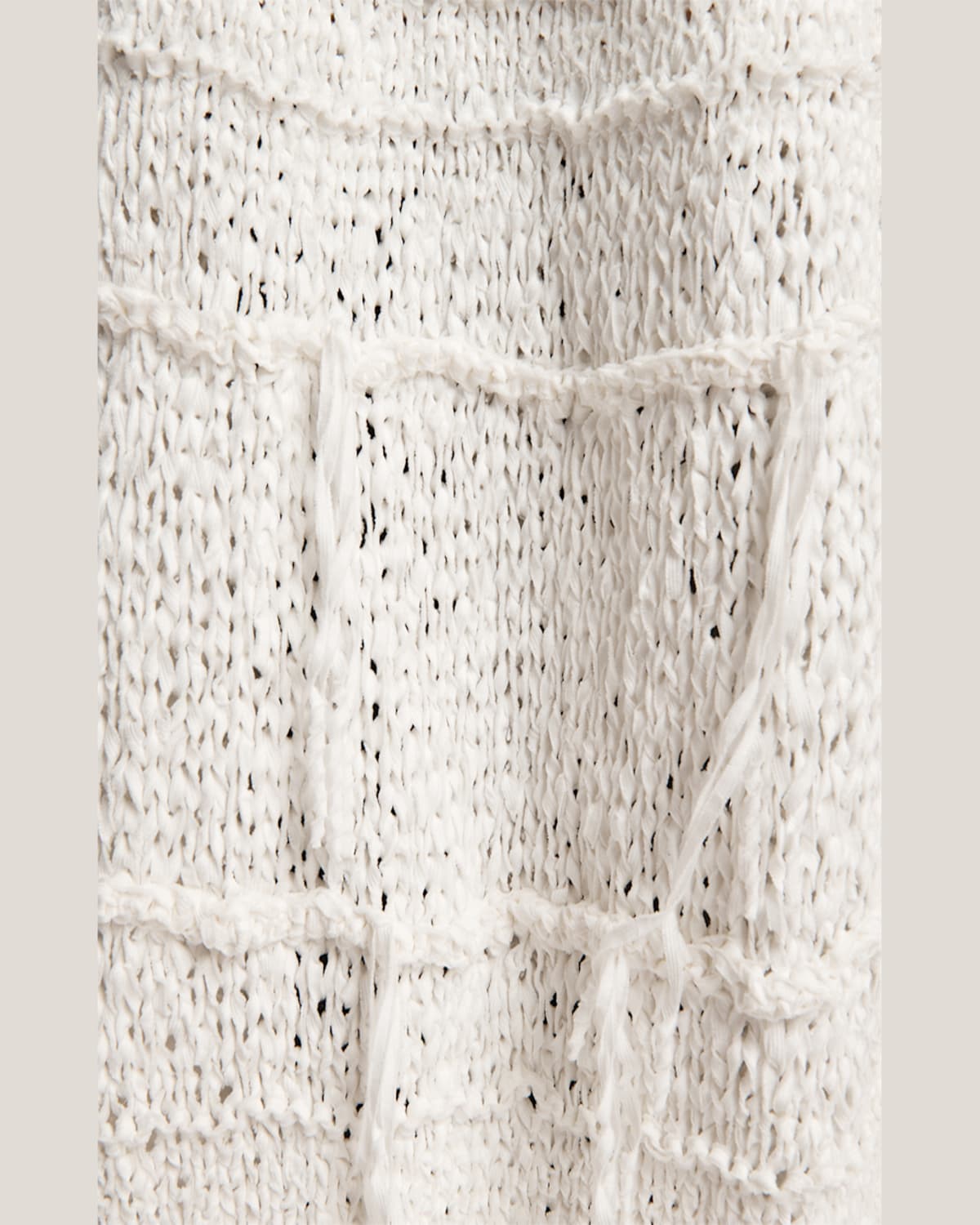 Khaite Inna Knit Cotton-blend Maxi Skirt In Glaze
