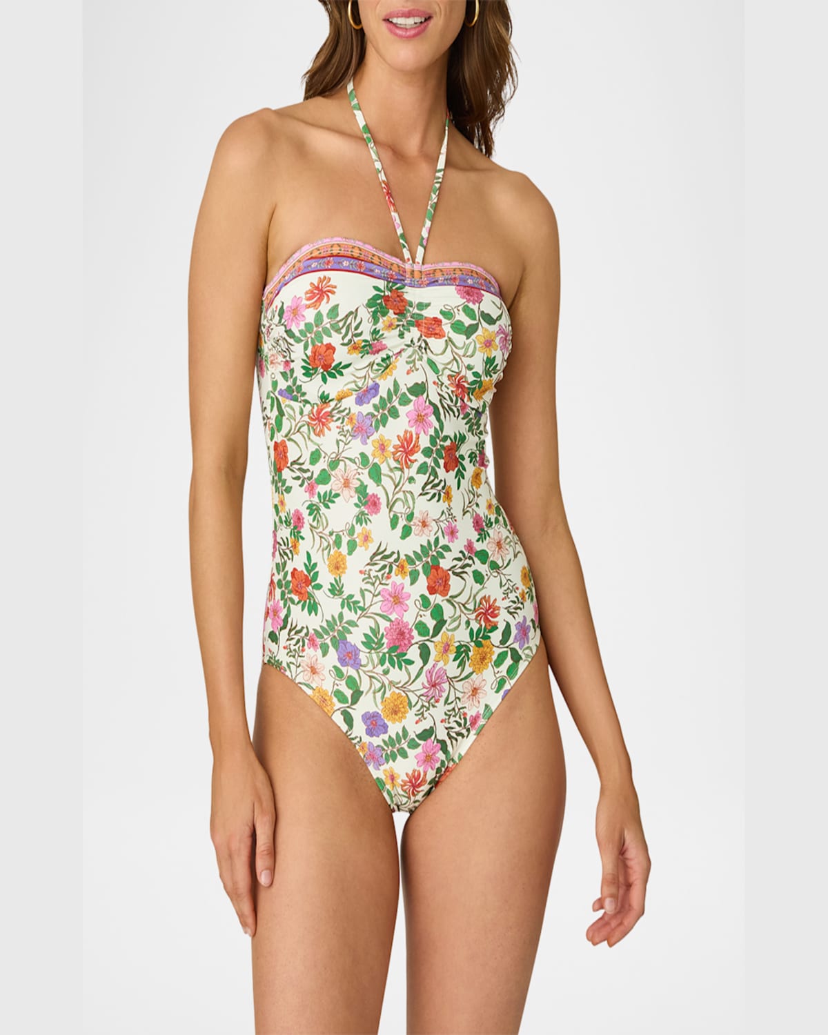 Shoshanna Cinched One-piece Swimsuit In Rspbry Mut