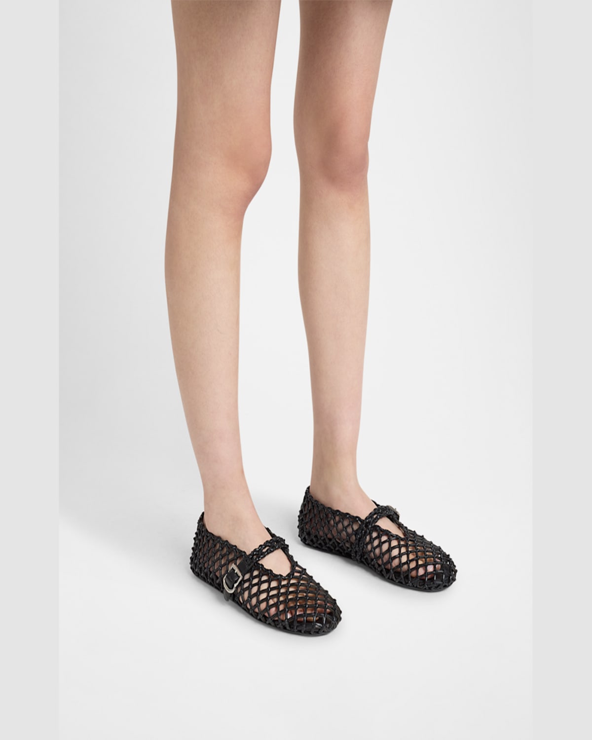 Alaïa Alaia Women Strass Ballet Flats In Noir