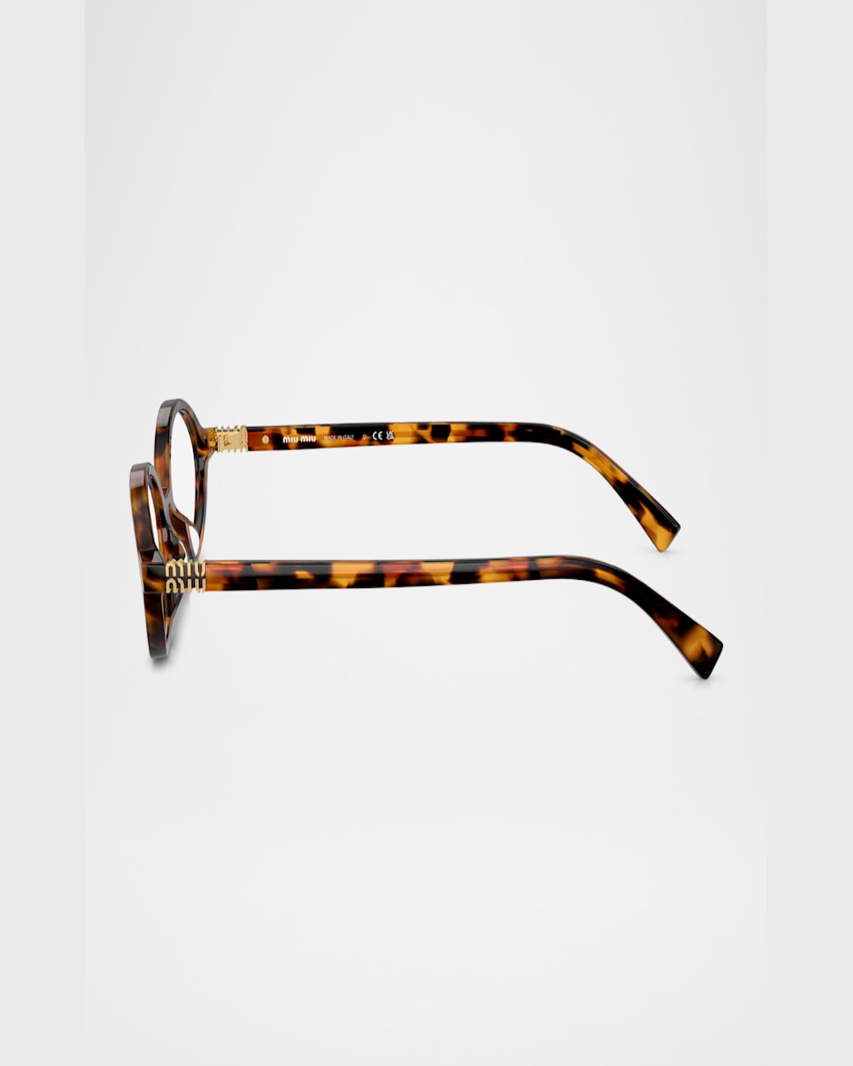 Miu Miu Mu 01xv Oval Acetate And Plastic Optical Glasses In Purple