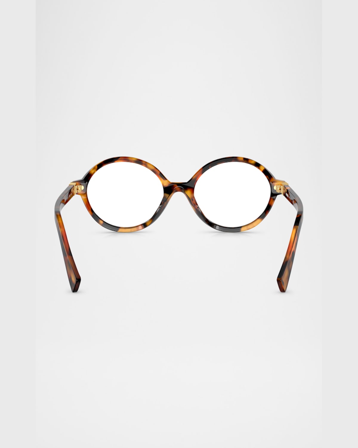 Miu Miu Mu 01xv Oval Acetate And Plastic Optical Glasses In Purple