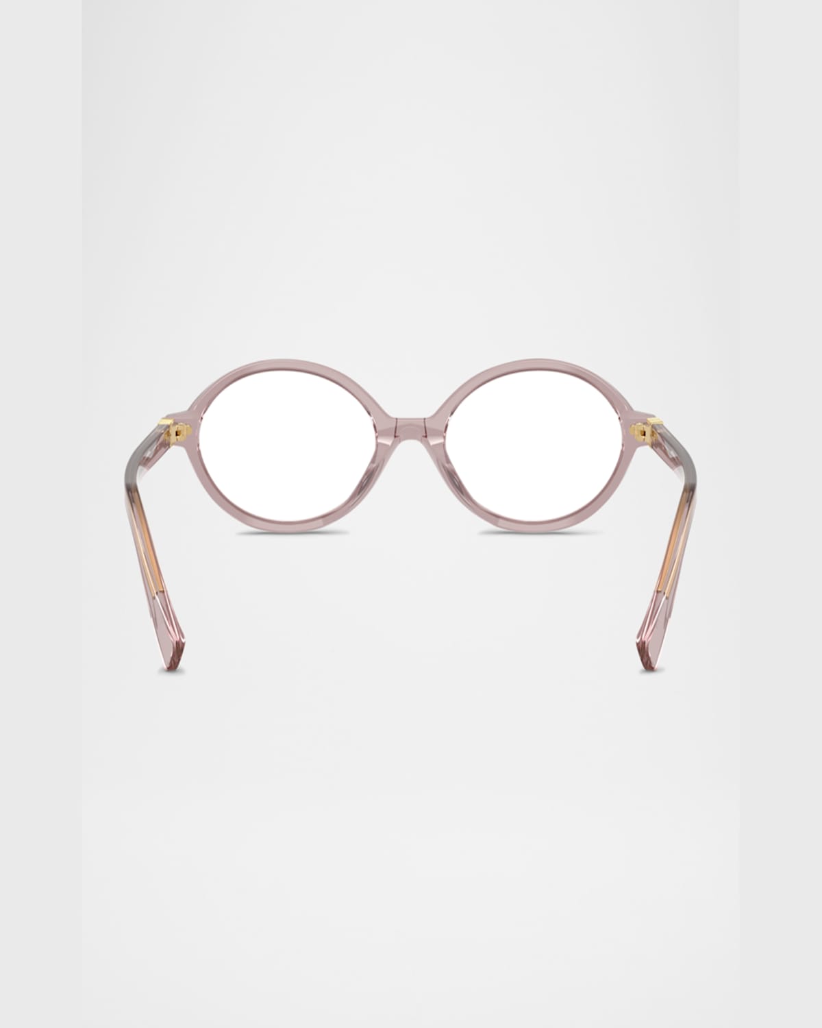 Miu Miu Mu 01xv Oval Acetate And Plastic Optical Glasses In Purple