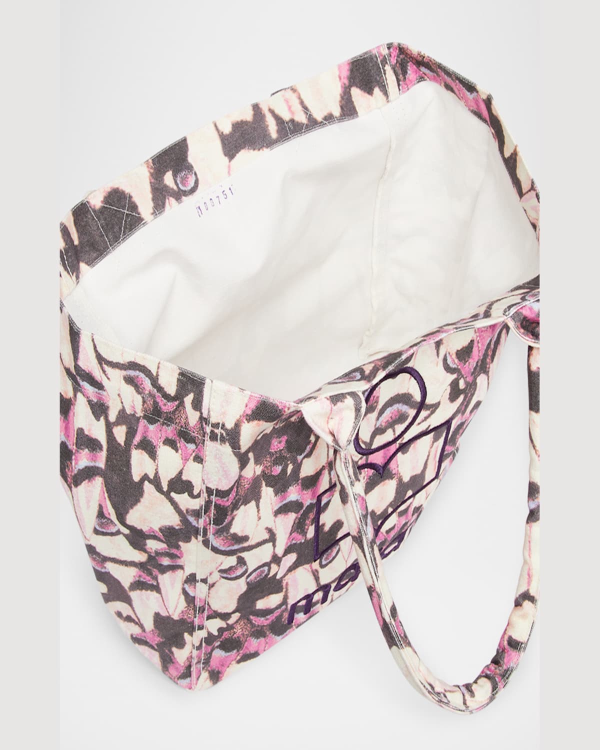 Isabel Marant Yenky Small Butterfly-print Canvas Tote Bag In 40pk Pink