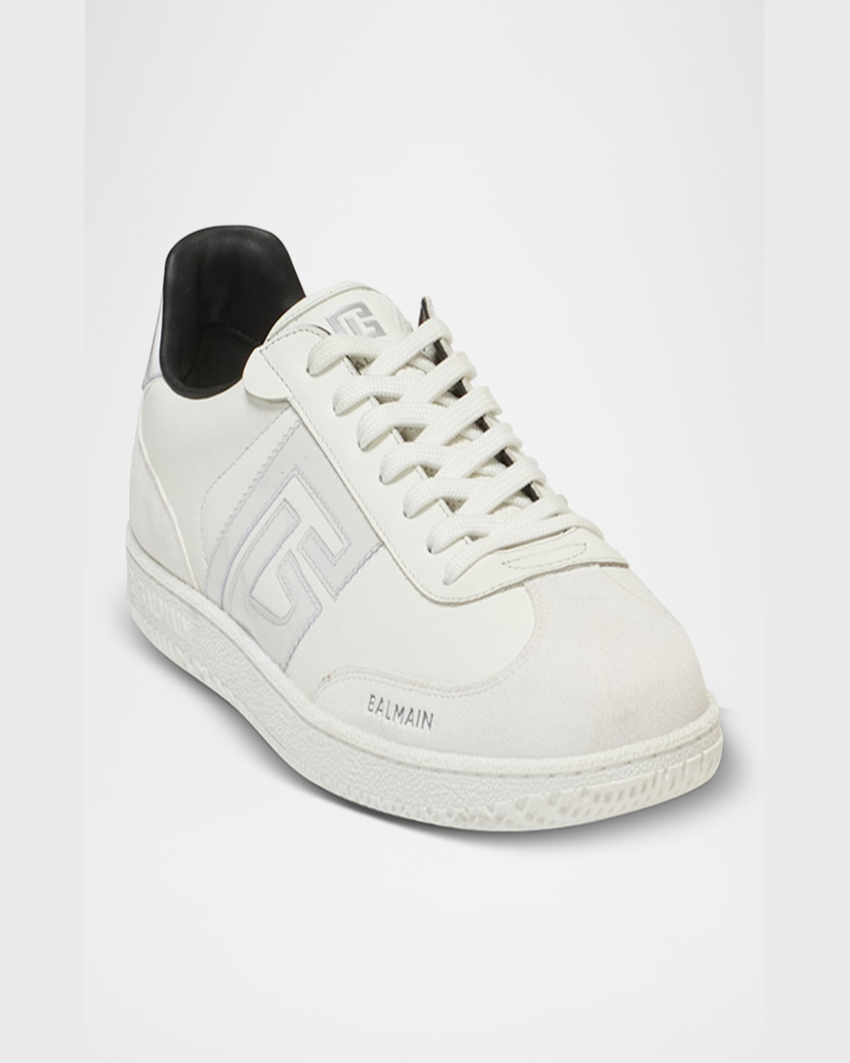 Balmain Swan Sneakers In White/transparent
