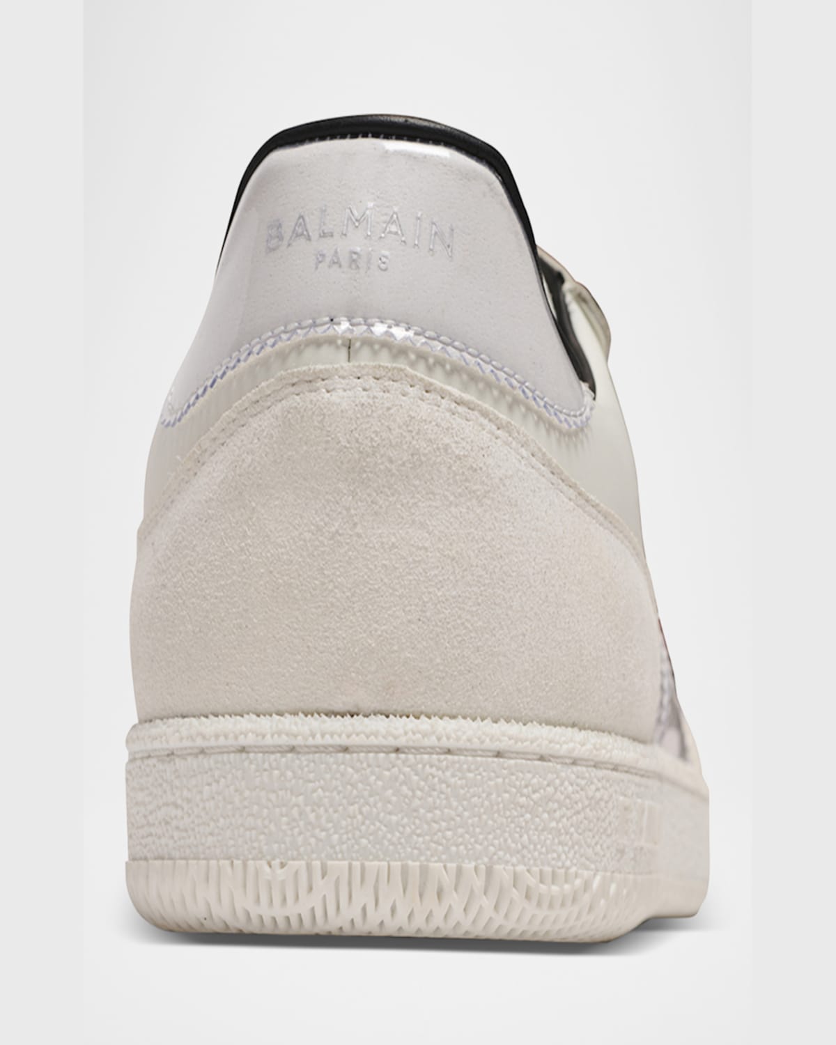 Balmain Swan Sneakers In White/transparent