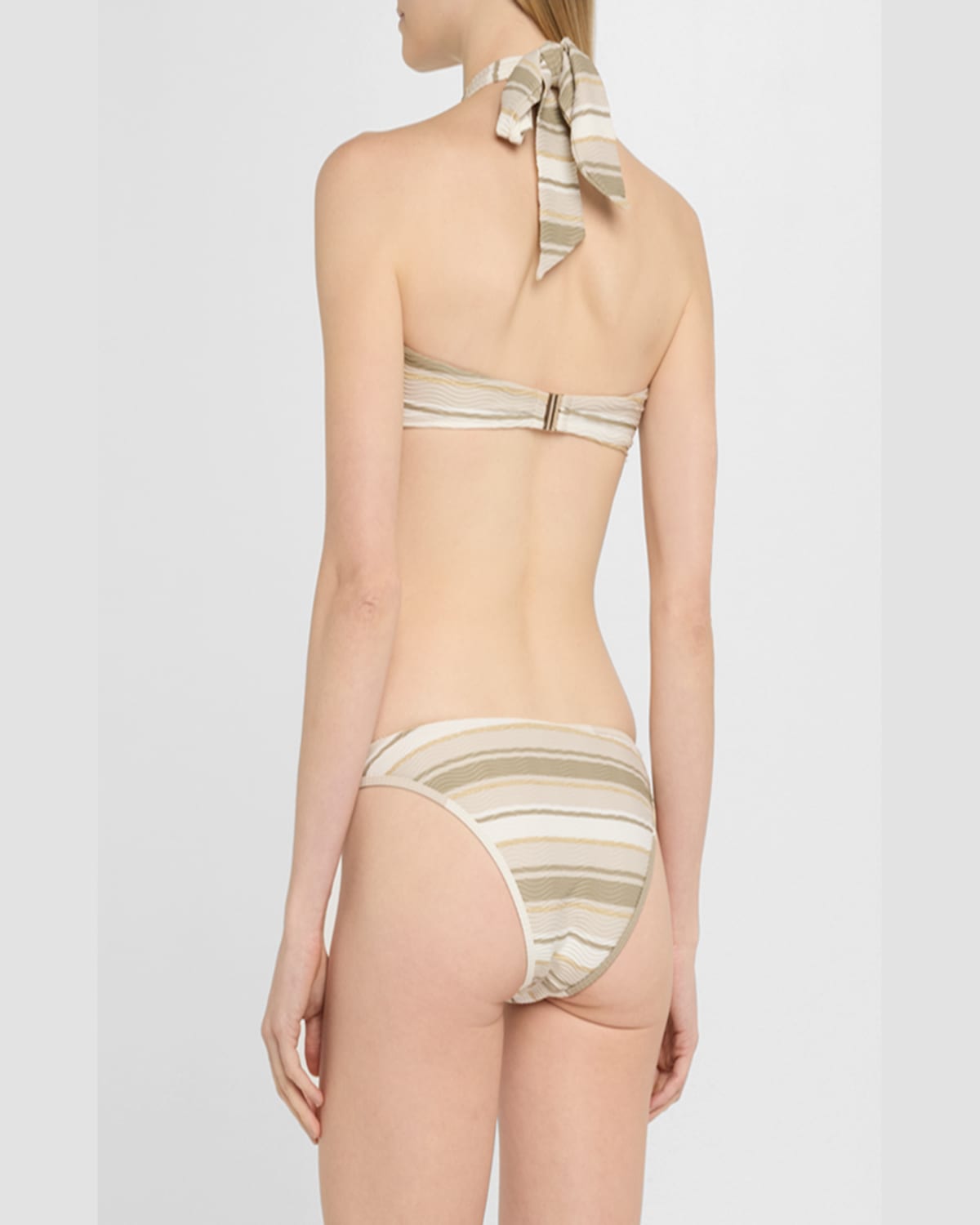 RAMY BROOK STRIPED MARIE BIKINI TOP 