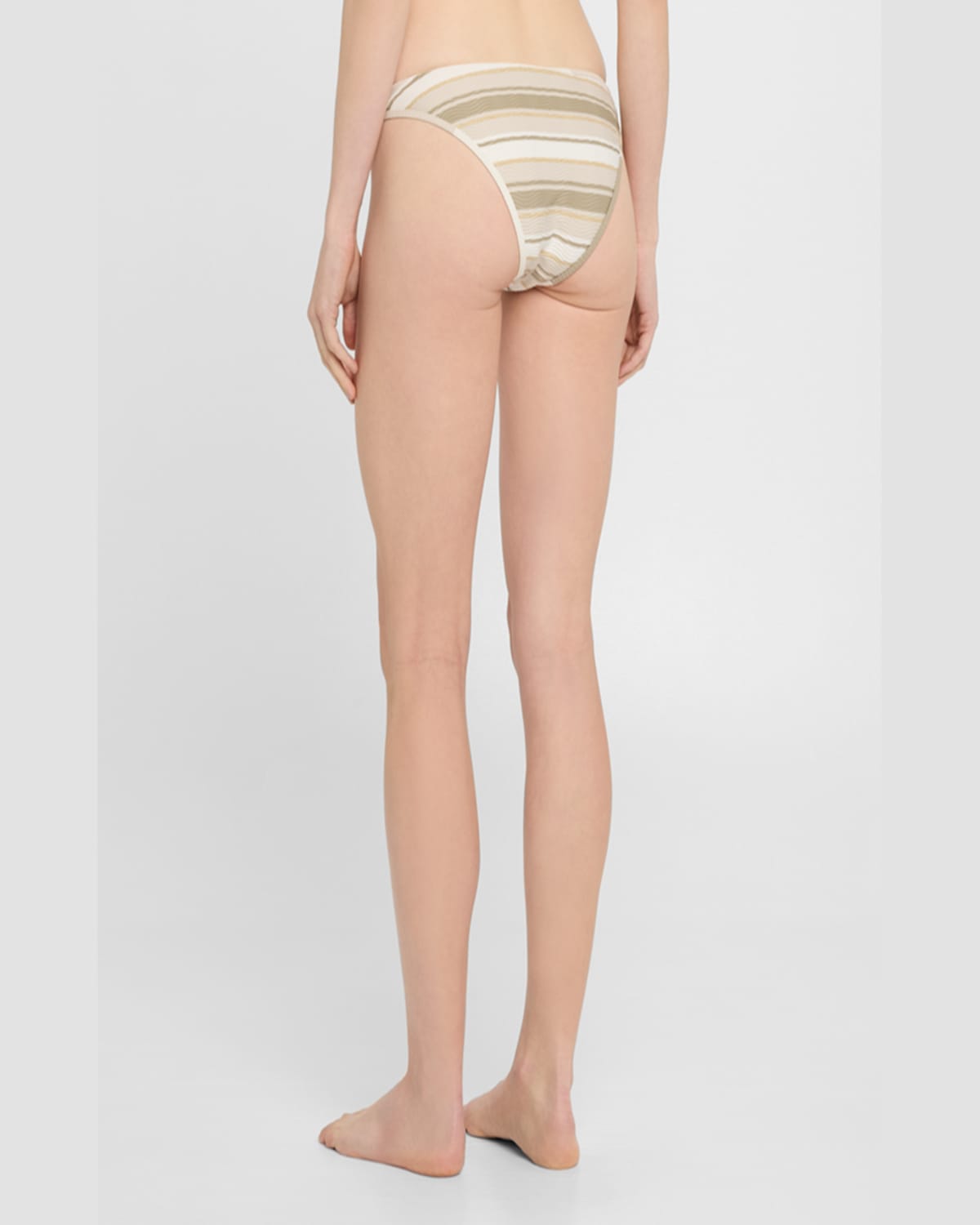 RAMY BROOK STRIPED MARIE BIKINI BOTTOMS 