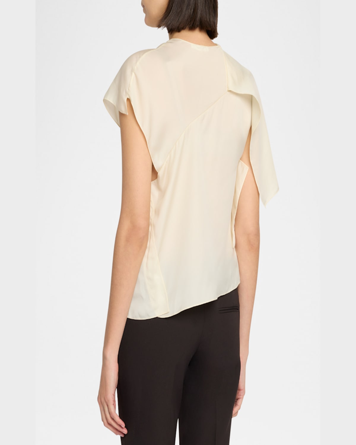 The Row Doss Paneled Sleeveless Top In Cream