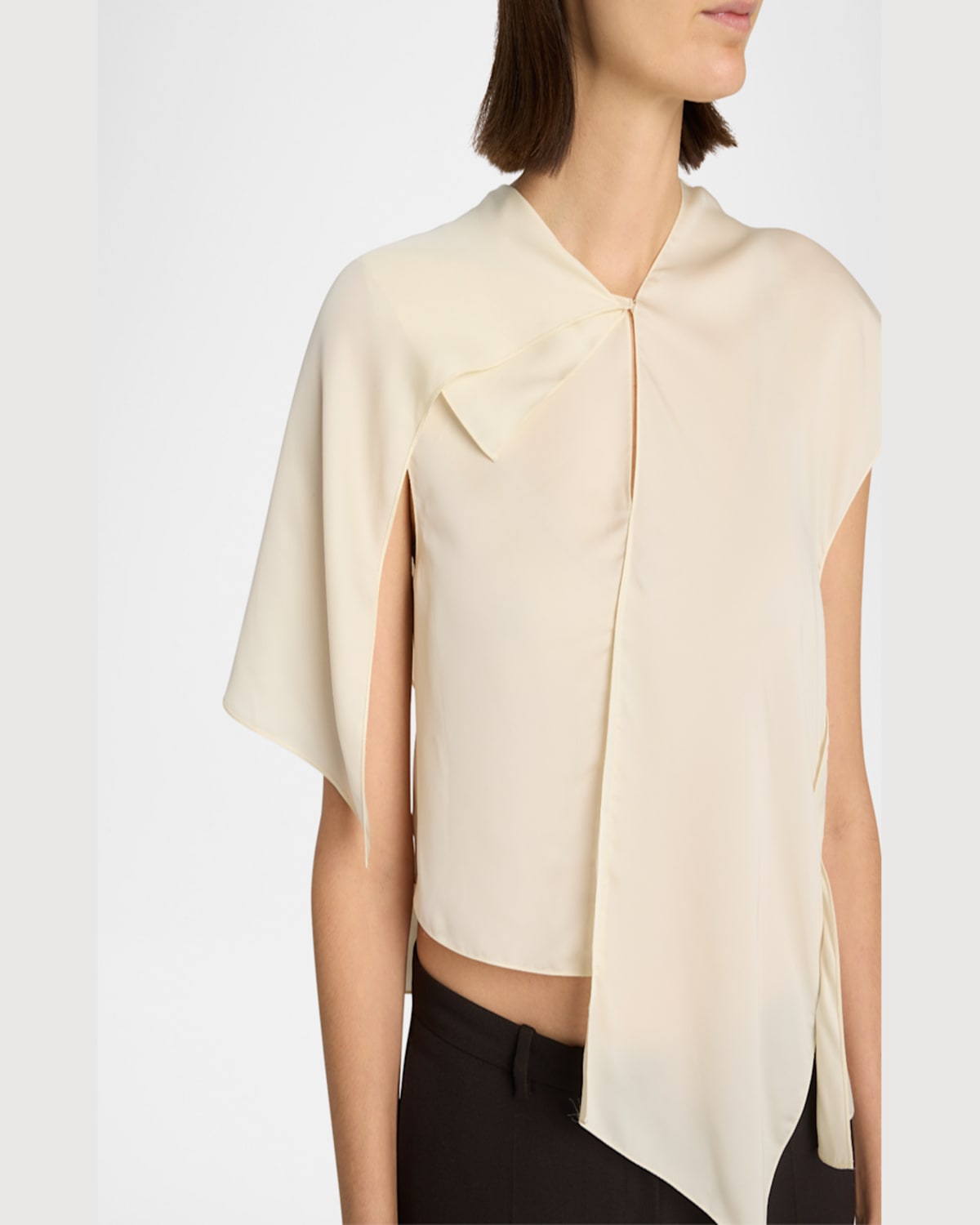 The Row Doss Paneled Sleeveless Top In Cream