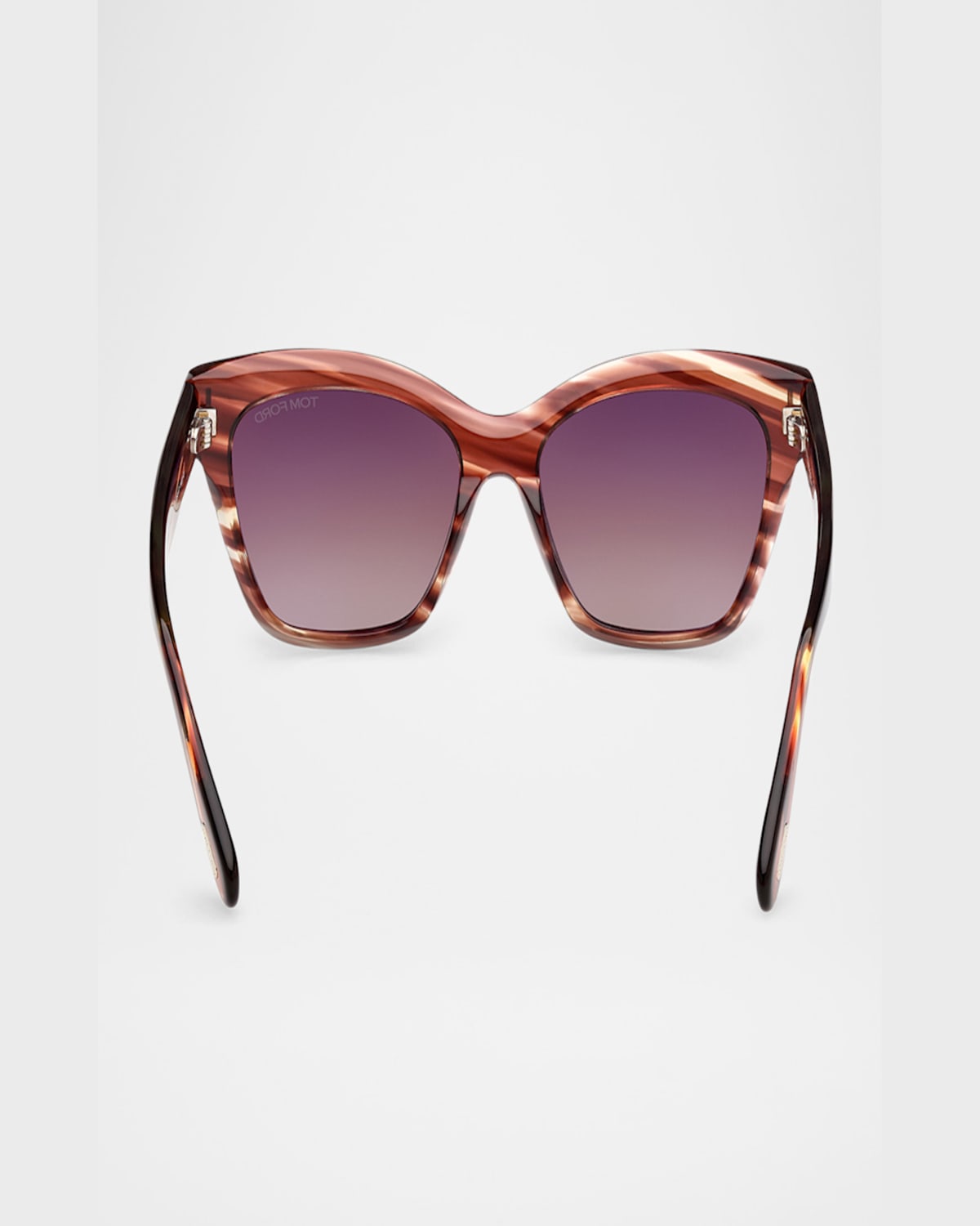 Tom Ford Elvira Cat Eye Acetate Sunglasses In Colhav/bordg
