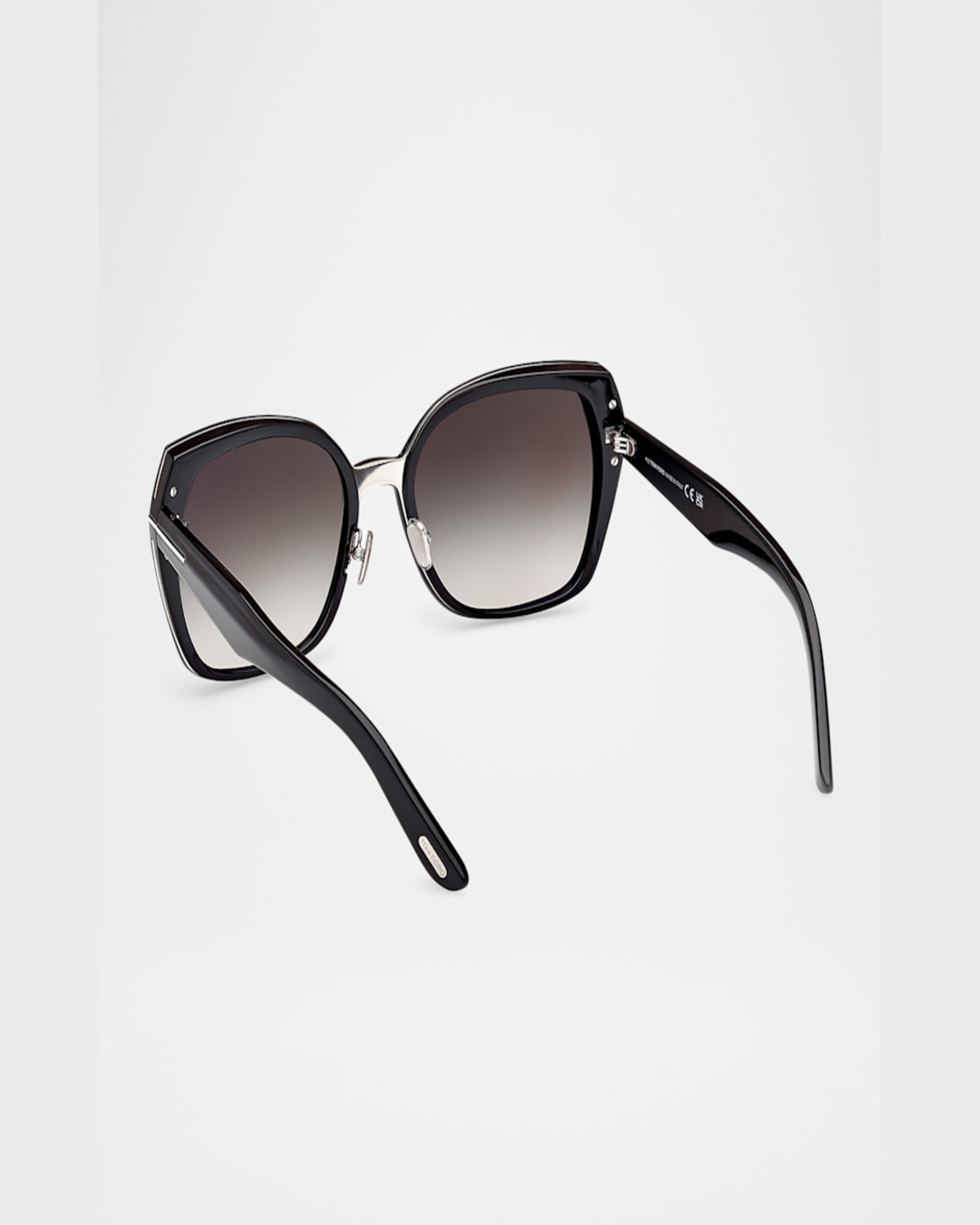 Tom Ford Plum 58mm Gradient Butterfly Sunglasses In Black