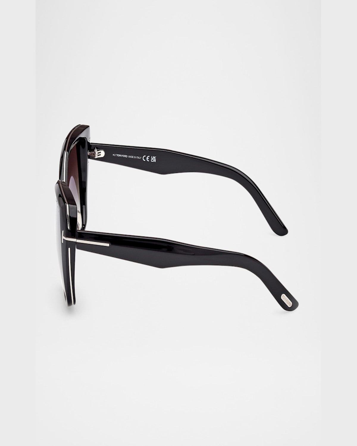 Tom Ford Plum 58mm Gradient Butterfly Sunglasses In Black