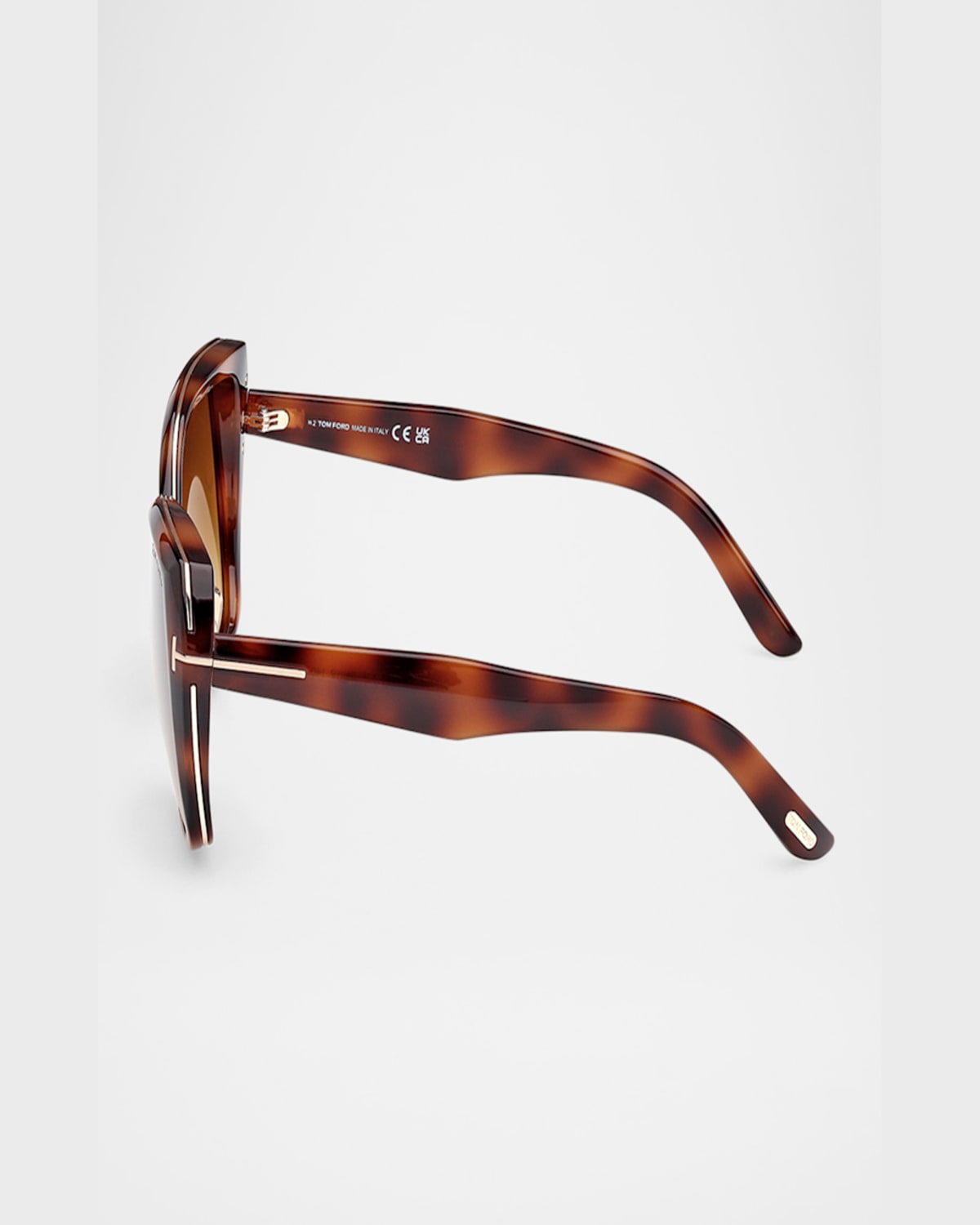 Tom Ford Plum Plastic Cat-eye Sunglasses In Colhavbrng