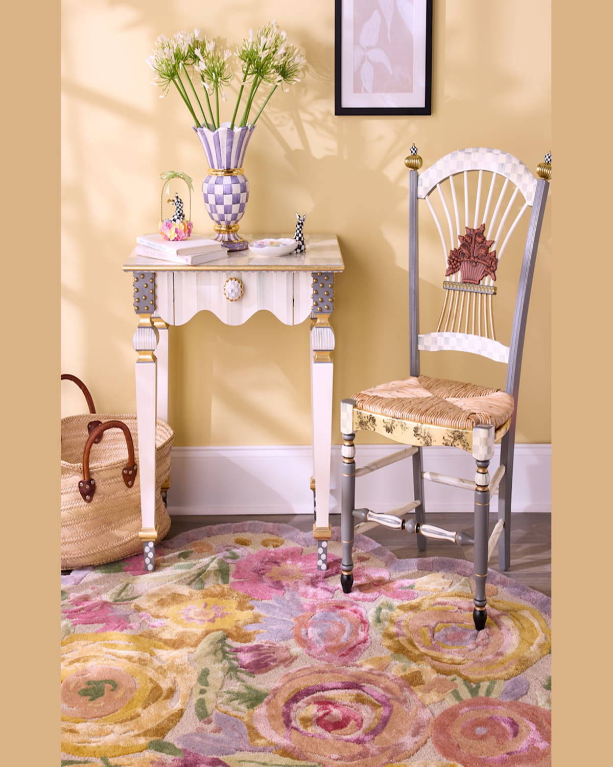 Mackenzie-childs Scalloped Flower Meadow Rug, 8' X 10'