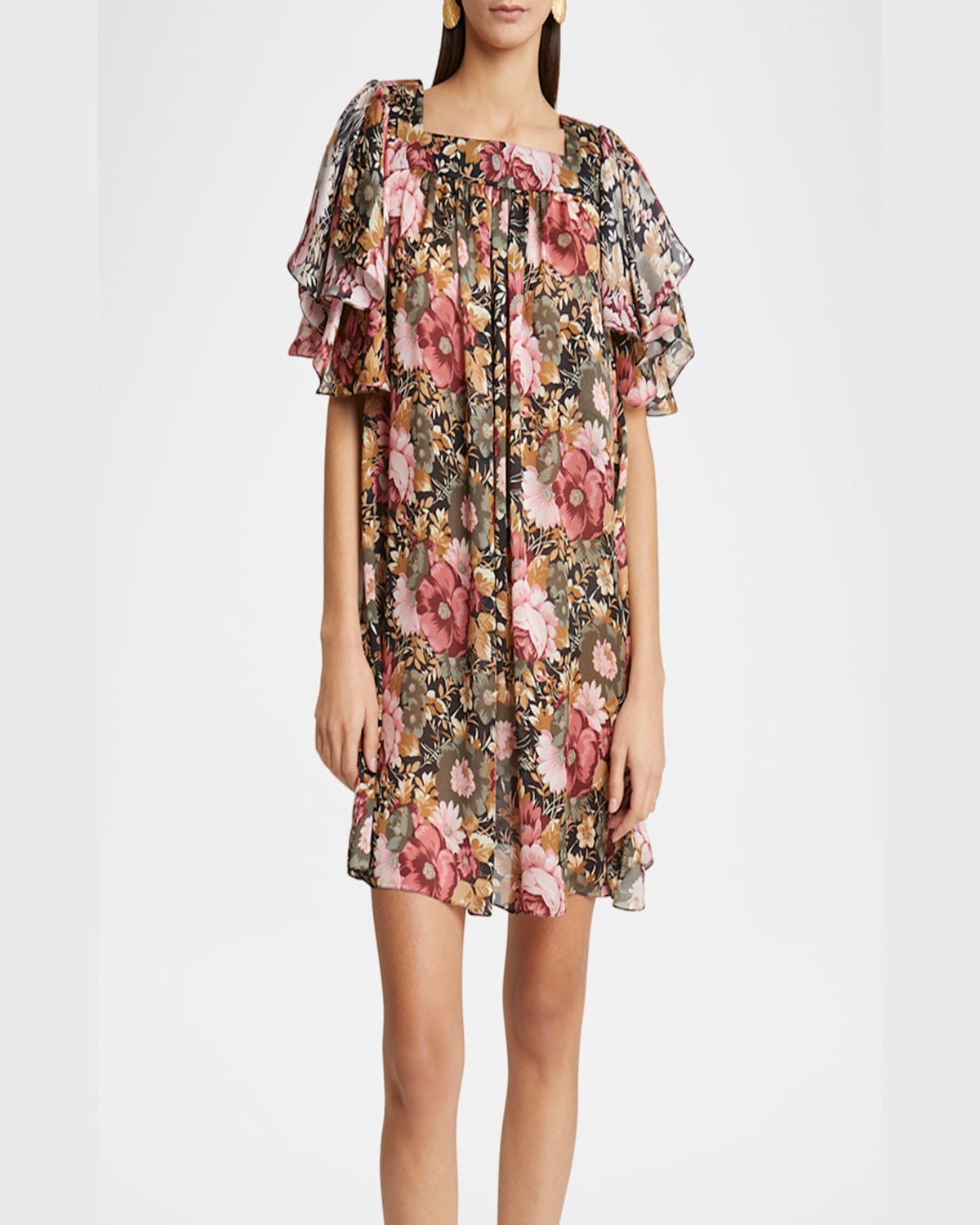 Chloé Chloe' Women Floral Dress In Black