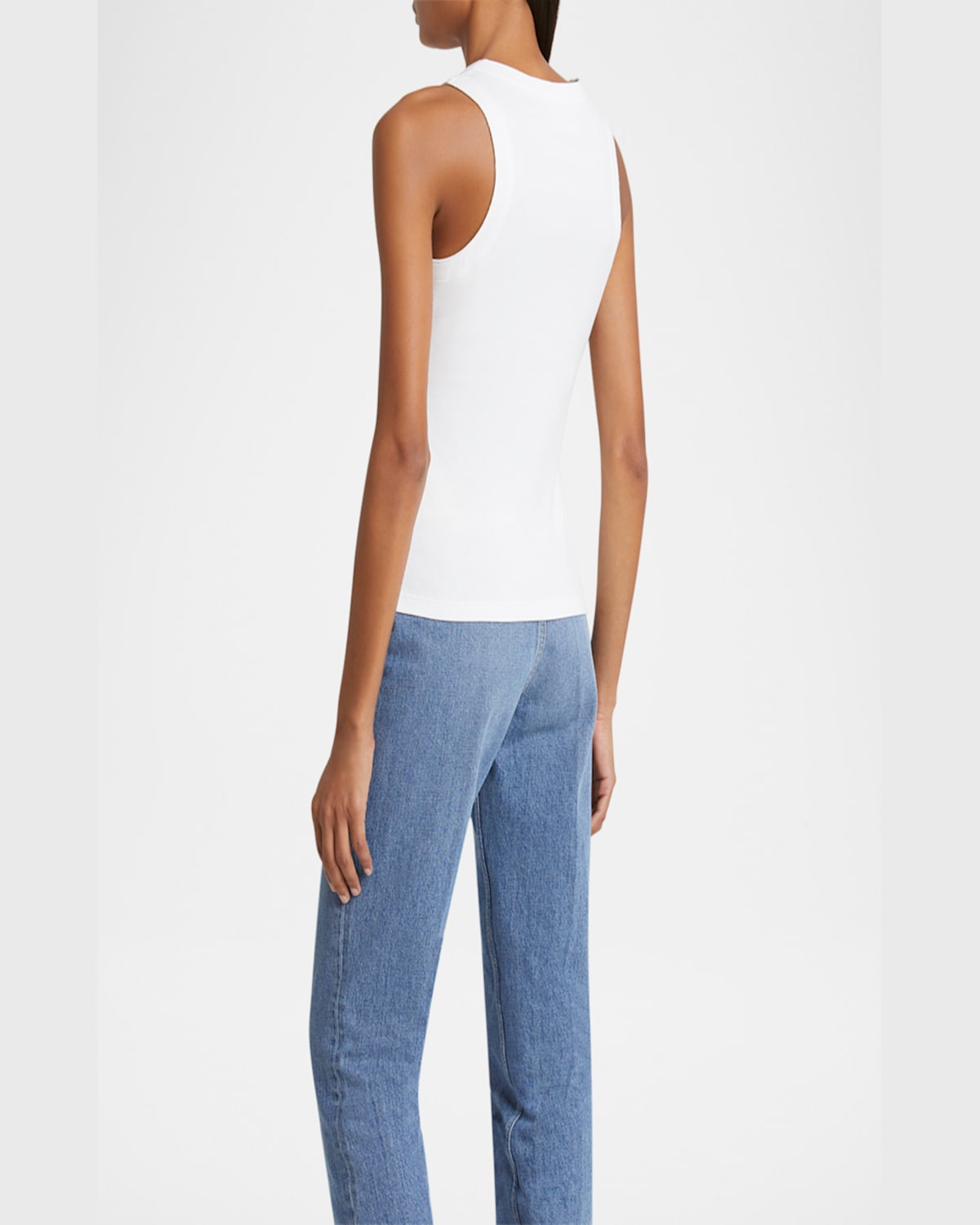 Givenchy Lace-up Tank Top In White