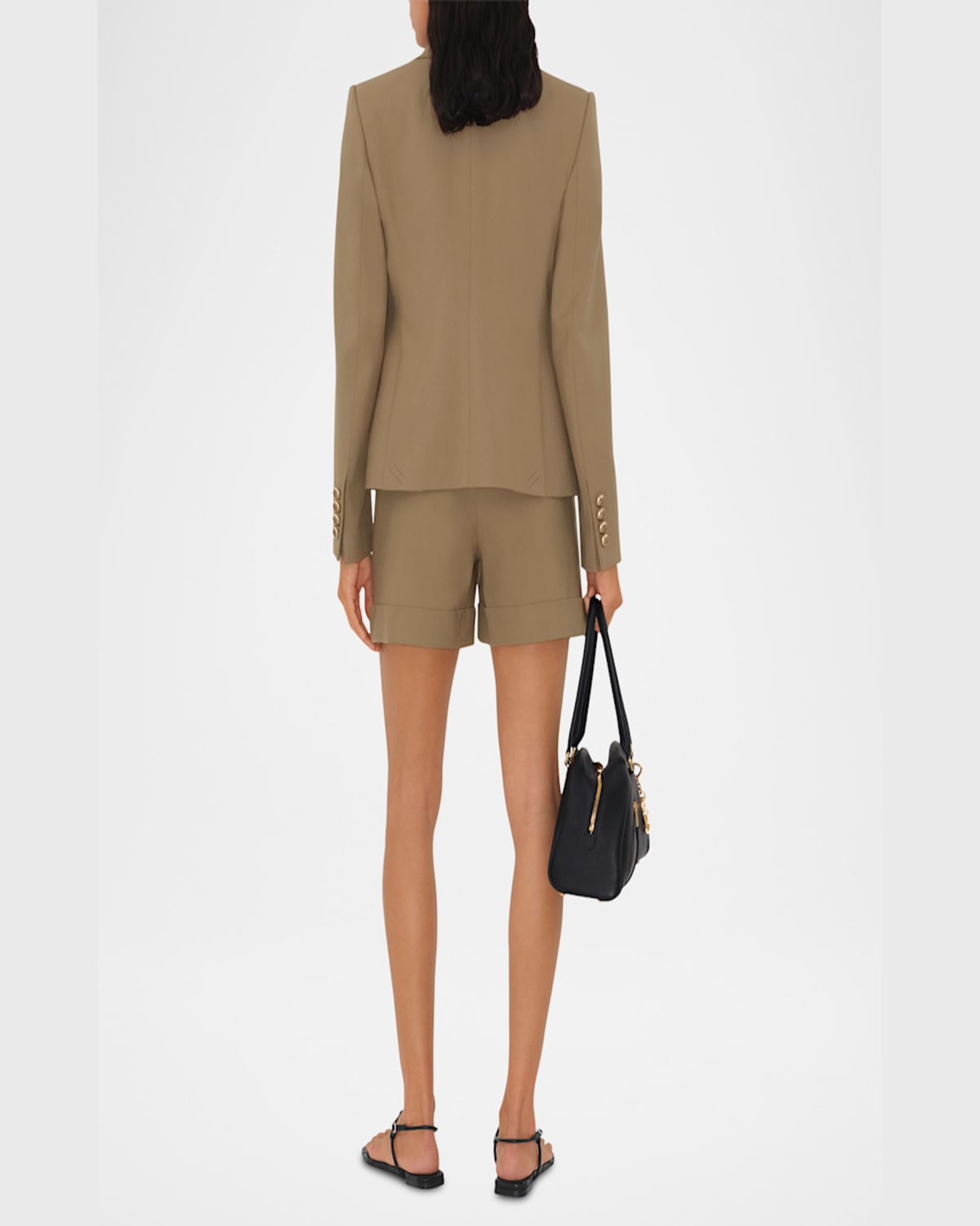 Burberry Wool Single-breasted Blazer In Puddle