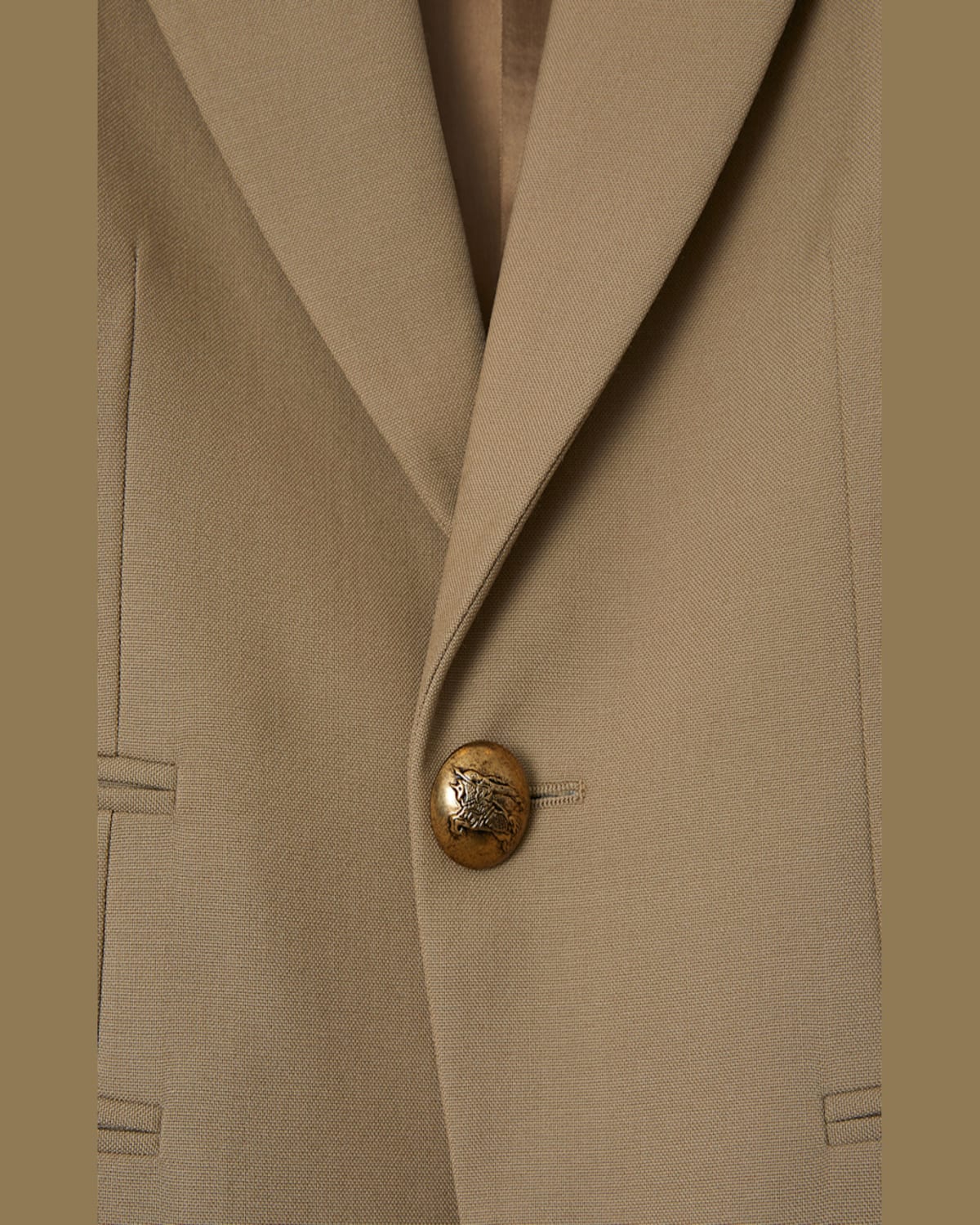 Burberry Wool Single-breasted Blazer In Puddle
