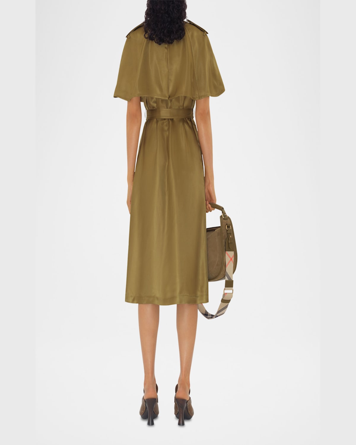 Burberry Midikleid Im Trenchcoat-stil In Walrus