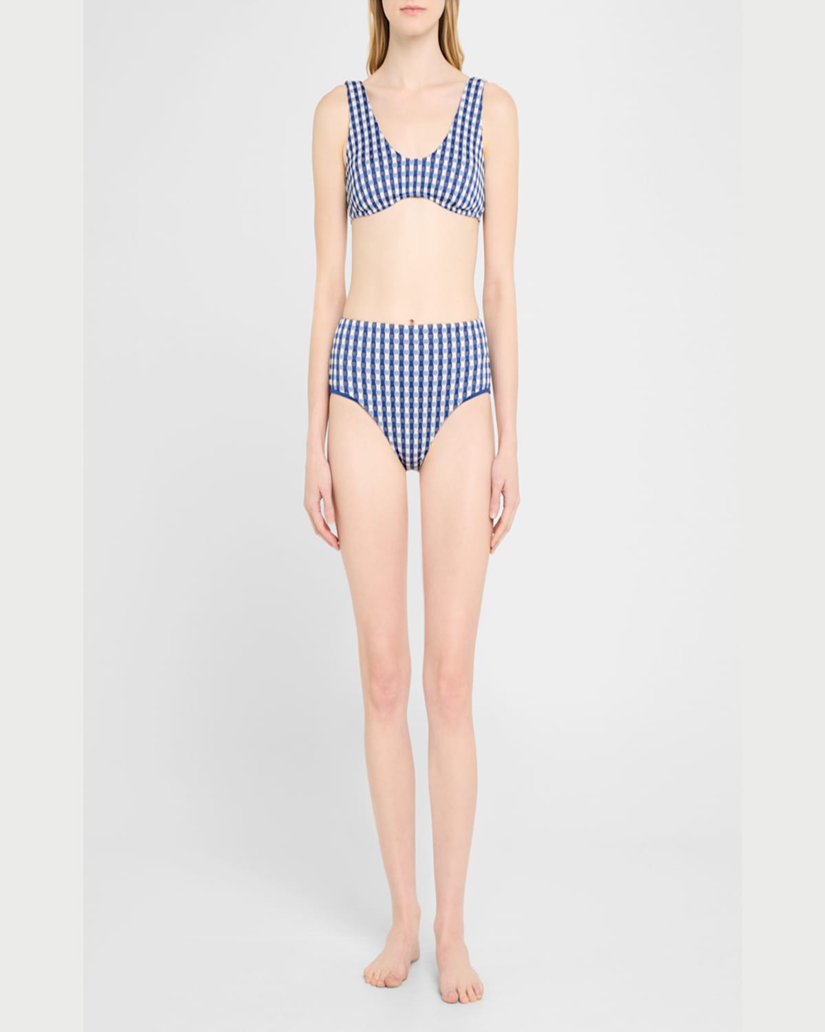 Shop Seafolly Bella Multi-fit Longline Bikini Top In Ultramarin