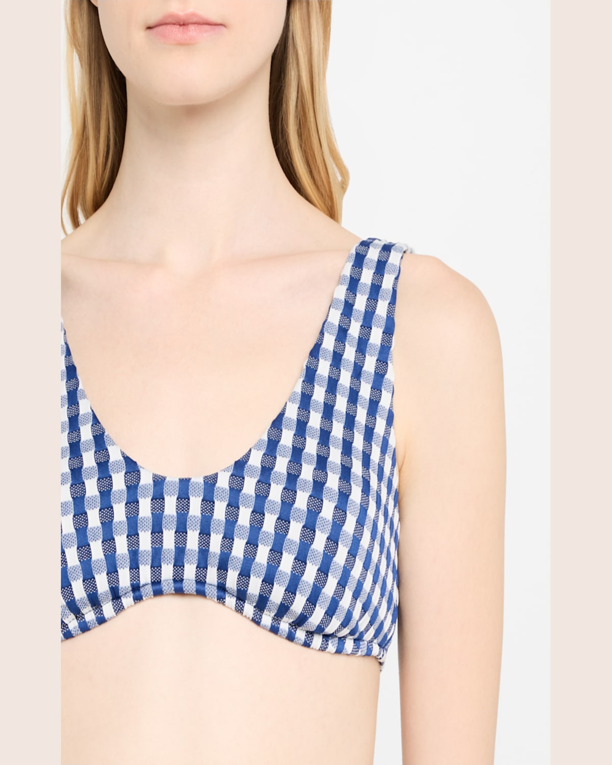 Shop Seafolly Bella Multi-fit Longline Bikini Top In Ultramarin