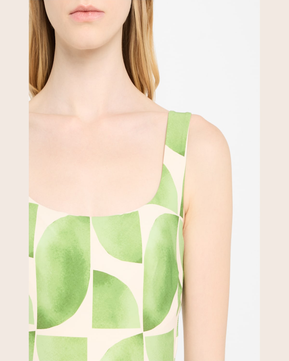 Shop Seafolly Sunray Retro One-piece Swimsuit In Sage