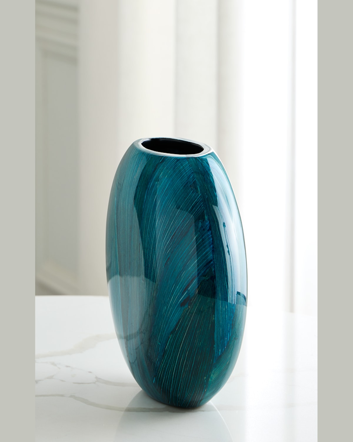 Ladorada Small Symmetry Vase In Blue Maize