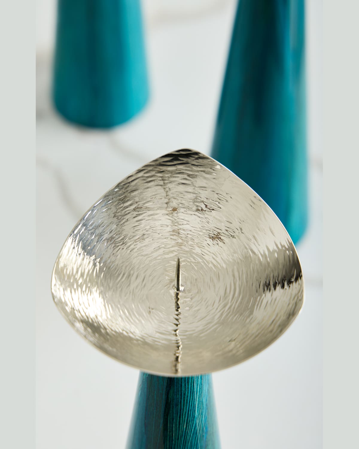 Ladorada Blue Maize Candleholder Trio In Blue Maize